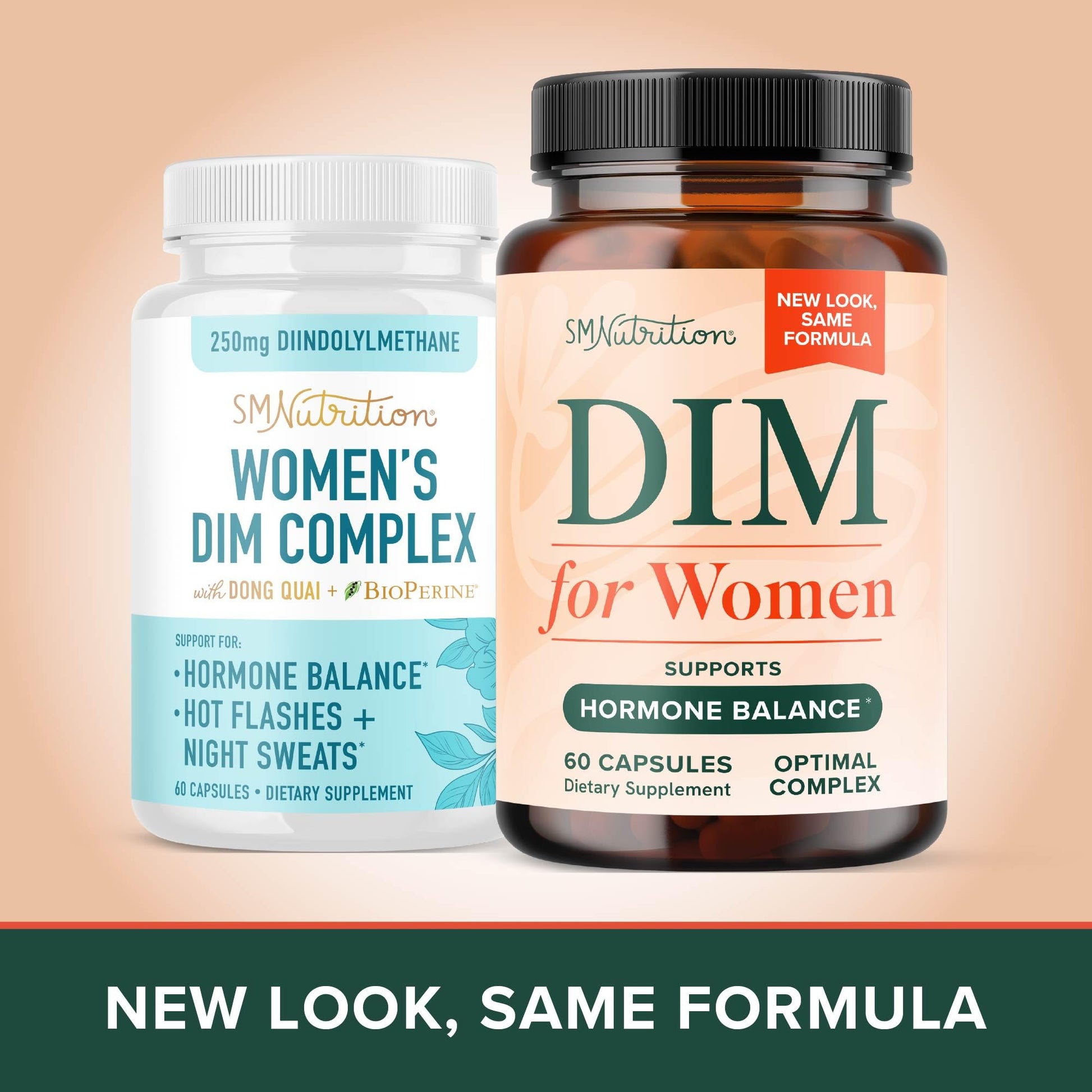 DIM Supplement for Women 250 mg | Estrogen & Hormone Balance | Menopause, Hot Flashes & Night Sweats Support | DIM Complex Estrogen Supplement for Women | with BioPerine | Gluten-Free | 60 Ct SMNutrition Au supplements