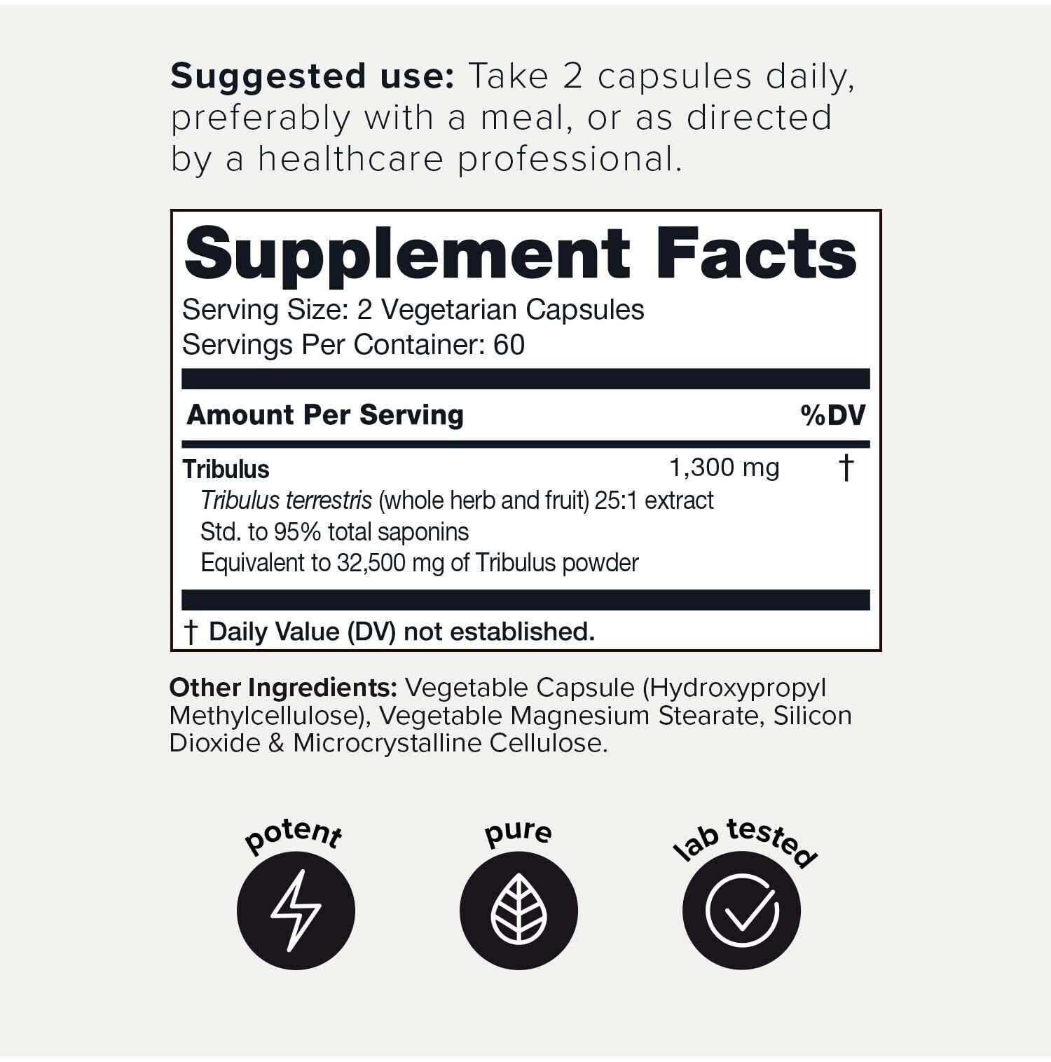 Toniiq Ultra High Strength Tribulus Capsules - 95% Steroidal Saponins - 1300mg Concentra Toniiq Au supplements