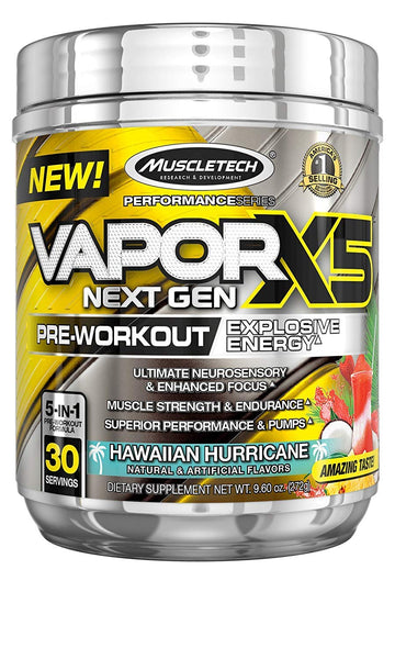 Pre Workout Powder | MuscleTech Vapor X5 for Men & Women, Energy Drink Mix Sports MuscleTech Au supplements
