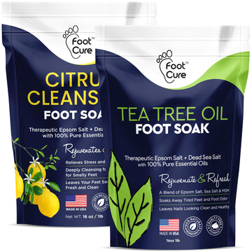 Tea Tree Oil & Citrus Detox Foot Soak with Epsom Salts - All Natural Salts for Post Workout FOOT CURE Au supplements