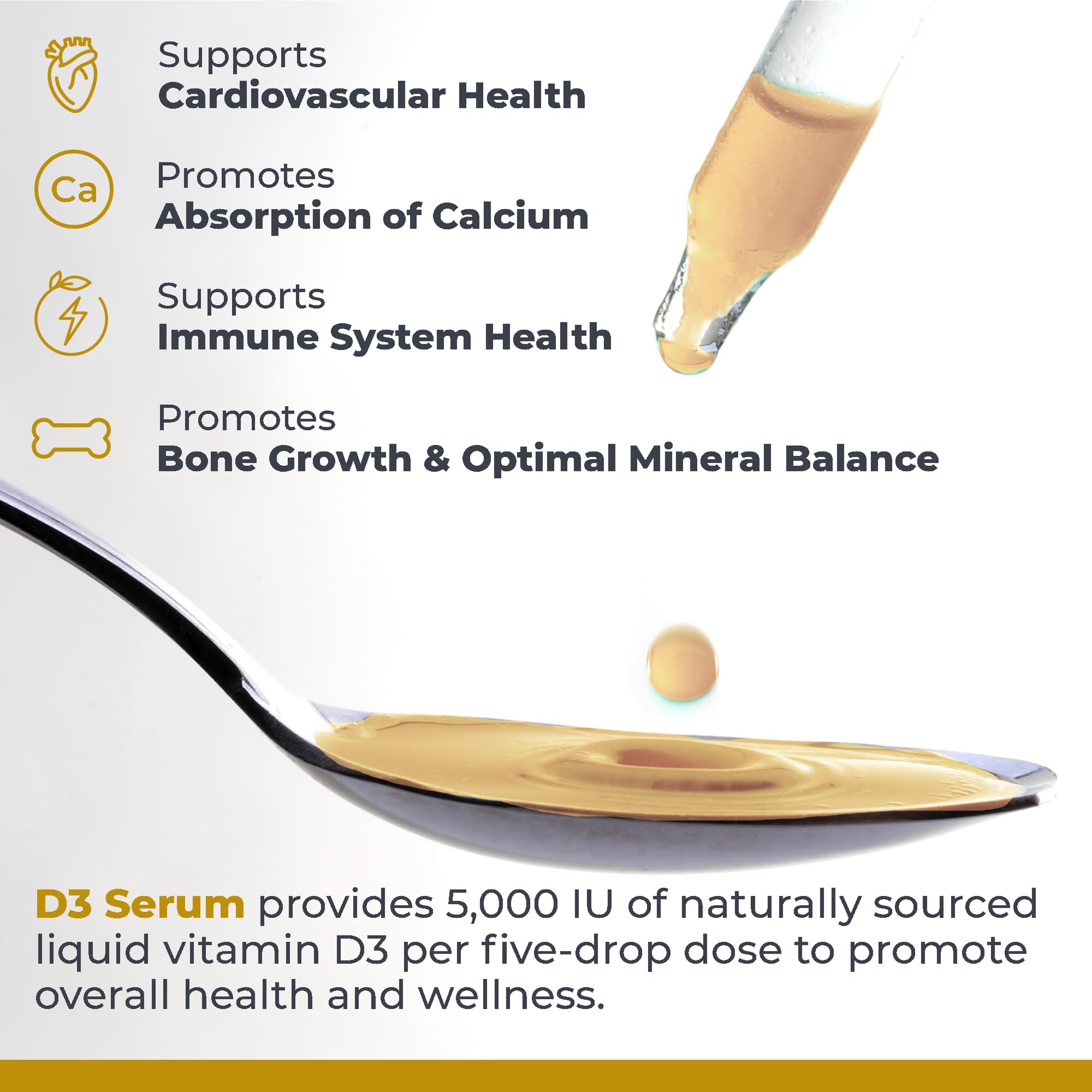Premier Research Labs Vitamin D3 Serum - Liquid Vitamin D Oil Drops for Adults, Liquid Vitamin D3 5000 IU, Sublingual Vit D3 Liquid - 0.43 fl oz Premier Research Labs Au supplements