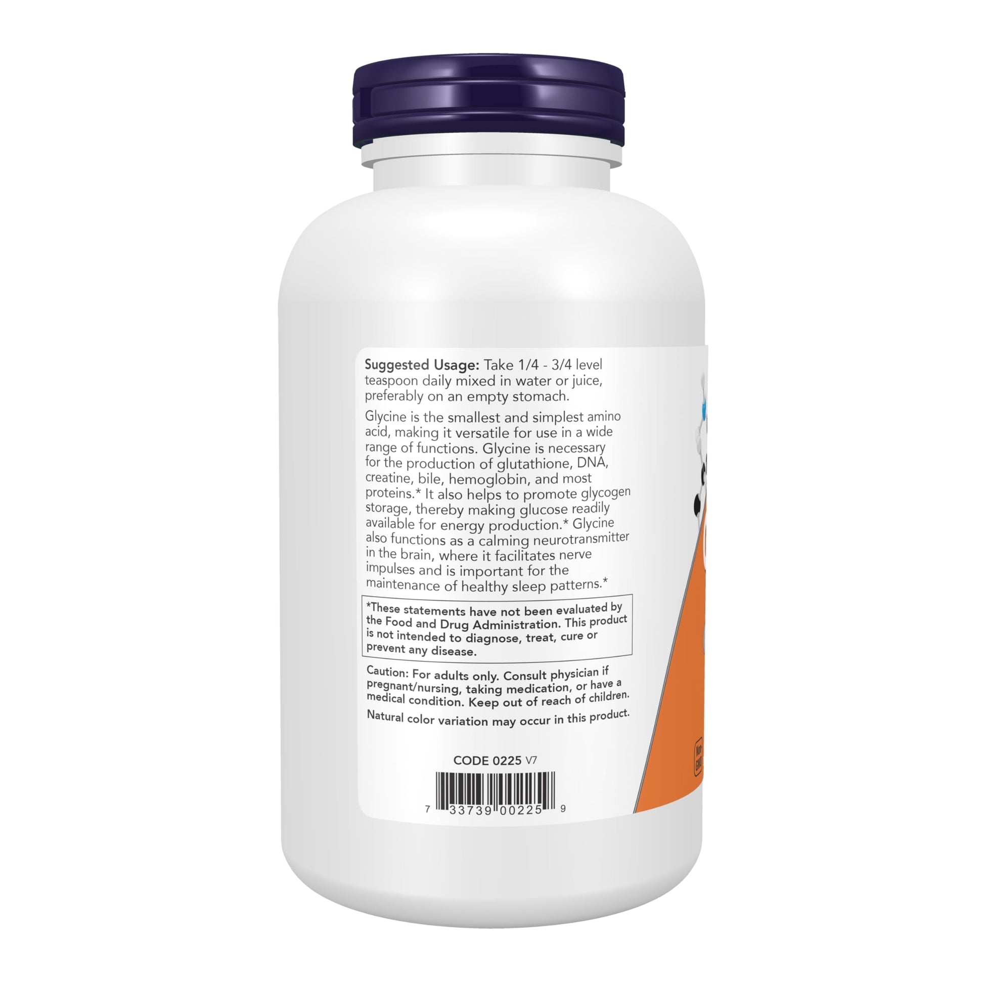NOW Foods Supplements, Glycine Pure Powder, Promotes Restful Sleep*, Neurotransmitter Support*, 1-Pound NOW Foods Au supplements