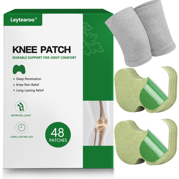 Leytearoo Knee Paches, 48PCS Herbal Knee Patch,Pain Relief Patches,One Pair Knee Sleeves,Long Lasting Relief of Joint Leytearoo Au supplements
