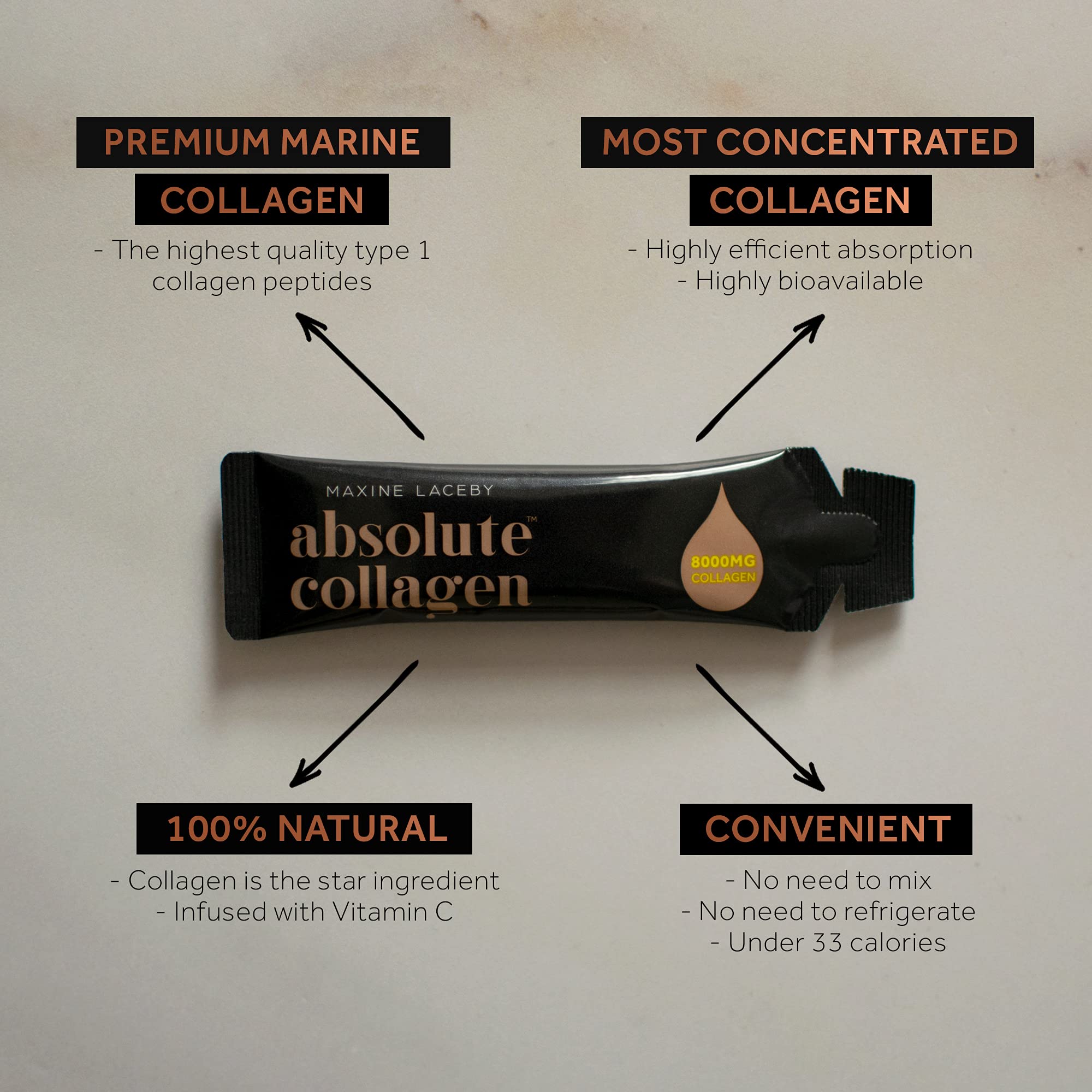 Absolute Collagen Marine Liquid Collagen Supplement for Men - Higher Absorption Than Tablets - 14 x 8000 mg Absolute Collagen Au supplements