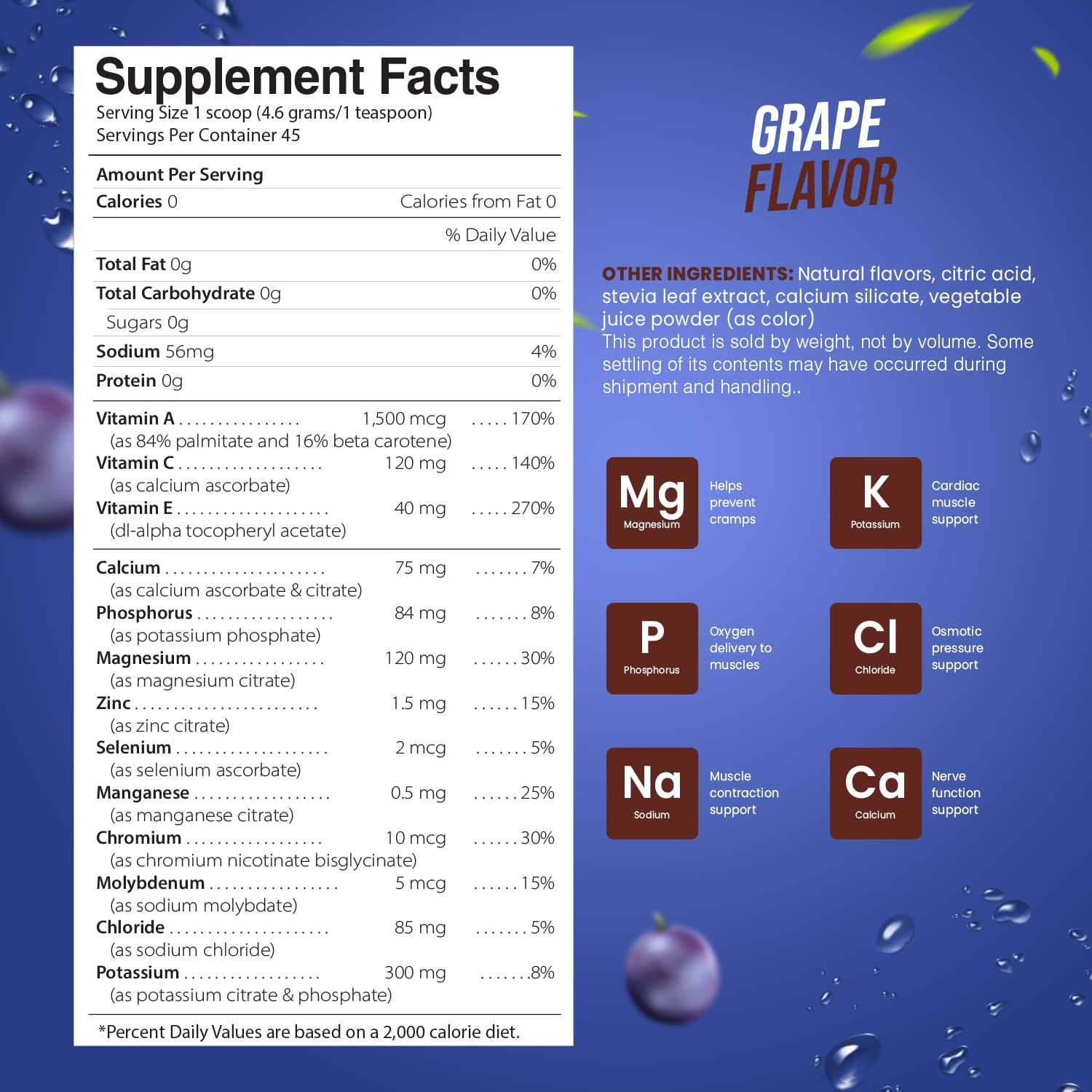 Electrolyte Powder - Refreshing Workout Recovery Electrolytes, Sugar Free, Gluten Free Pride Naturals, Inc Au supplements
