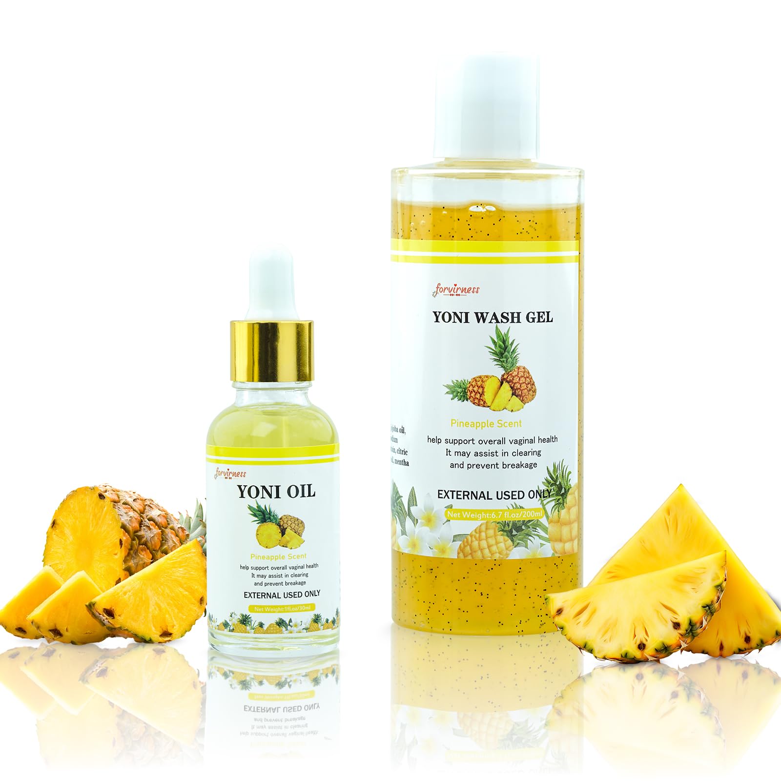 forvirness Natural Yoni Wash Yoni Oil Set, Cleanse - Remove Odor - ph Balance Feminine Wash forvirness Au supplements