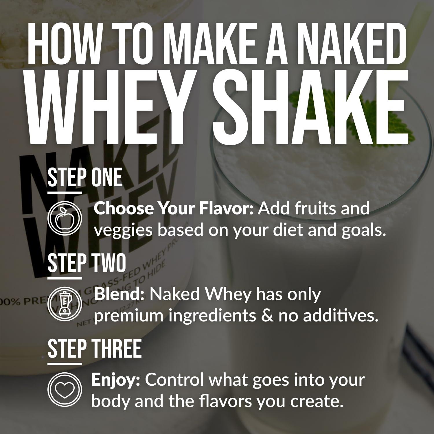 NAKED Whey Protein Powder (Chocolate PB, 2 LB) NAKED Au supplements
