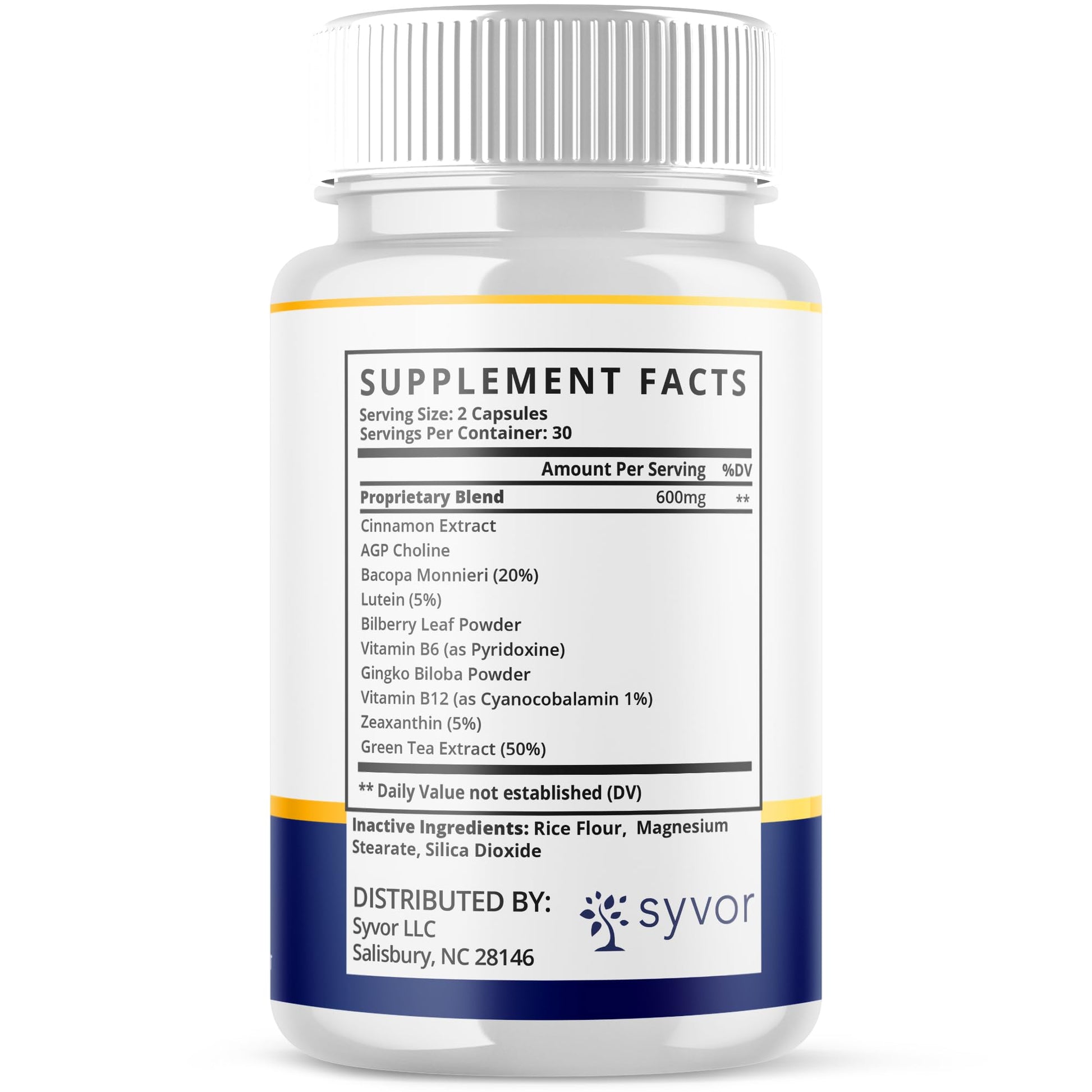 (2 Pack) Brain Defender Supplement Pills, Official Brain Defender Advanced Formula Nootropic Capsules, All Natural Health and Wellness Support Formula Maximum Strength Braindefender (120 Capsules) Syvor Au supplements