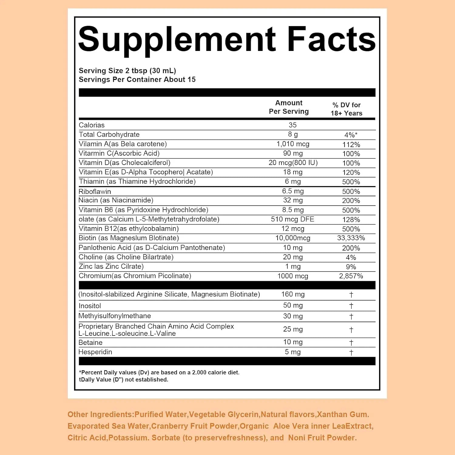 Zeniber MaayRuth Multivitamins Hair Growth| Liquid Multivitamin for Hair Growth | Biotin 10000mcg | Hair & Skin Support Supplement | Zeniber Au supplements