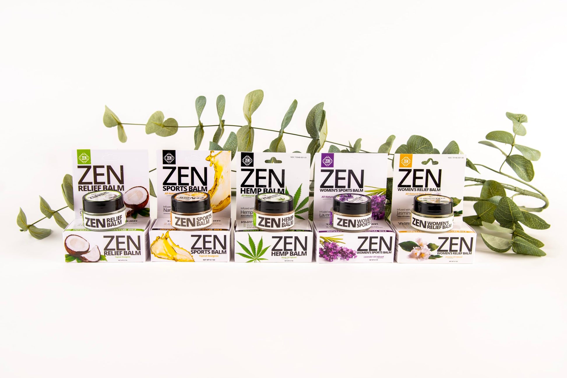 ZEN Variety Pack – Plant-Based Topical Balm Collection – Includes Relief, Sports, Women’s Sports, Women’s Relief & Hemp – 0.7 oz Each – #TrustedByLegends ZEN Au supplements