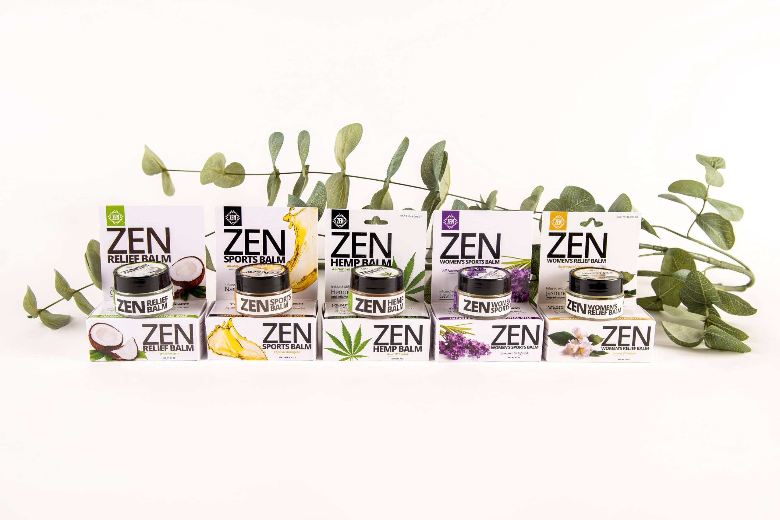 ZEN Variety Pack – Plant-Based Topical Balm Collection – Includes Relief, Sports, Women’s Sports, Women’s Relief & Hemp – 0.7 oz Each – #TrustedByLegends ZEN Au supplements