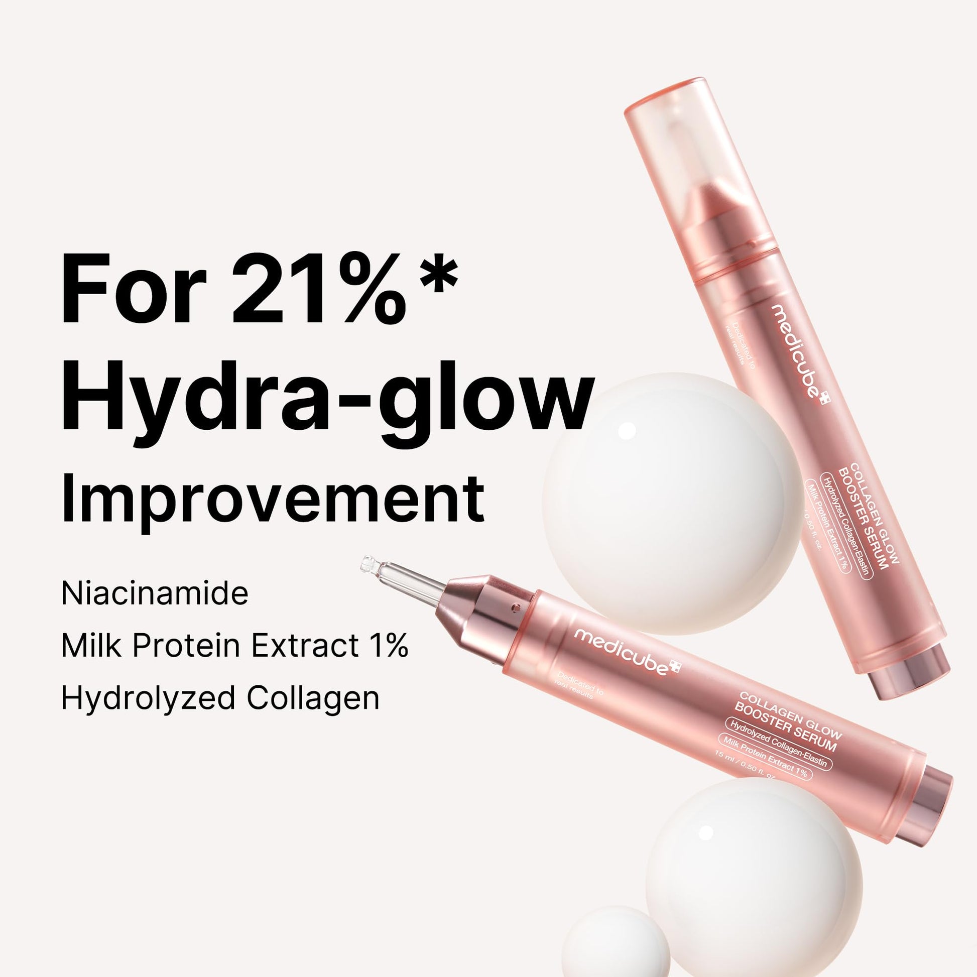medicube Milky Collagen Double Glow Lock Duo: Collagen Glazed Milky Wrapping Mask and Booster Serum | 130DaCollagen, Niacinamide, Glutathione for Plumped, Radiant Glass Skin medicube Au supplements