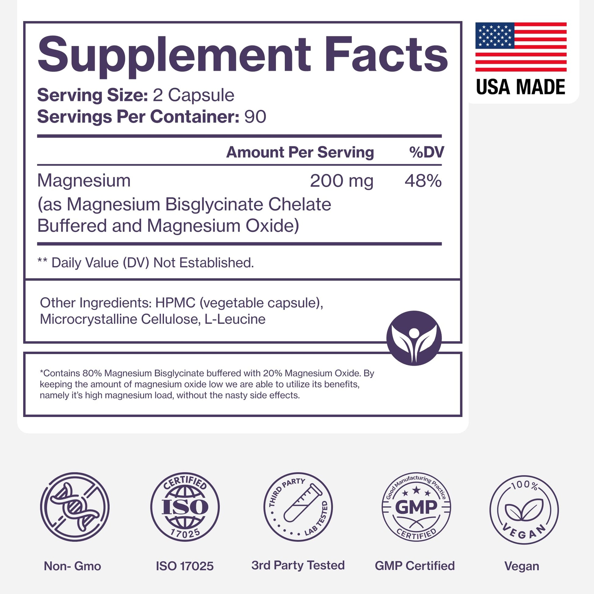 Pure Magnesium Glycinate Supplement – Highly Absorbable Chelated Magnesium to Support Sleep, Muscle & Nerve Health, Energy, Relaxation & Bone Health – 200mg Per Serving, 180 Capsules Pure Micronutrients Au supplements