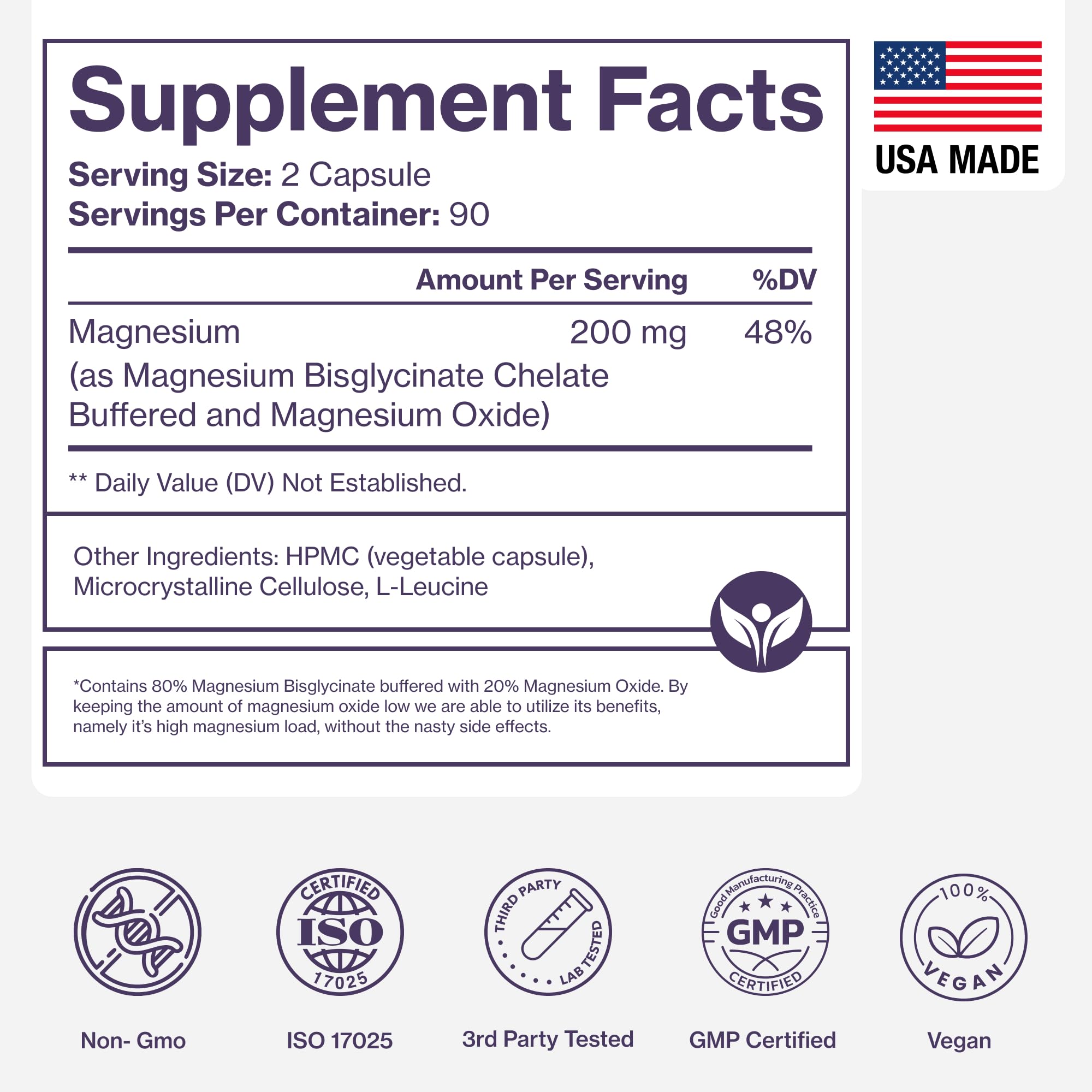 Pure Magnesium Glycinate Supplement – Highly Absorbable Chelated Magnesium to Support Sleep, Muscle & Nerve Health, Energy, Relaxation & Bone Health – 200mg Per Serving, 180 Capsules Pure Micronutrients Au supplements
