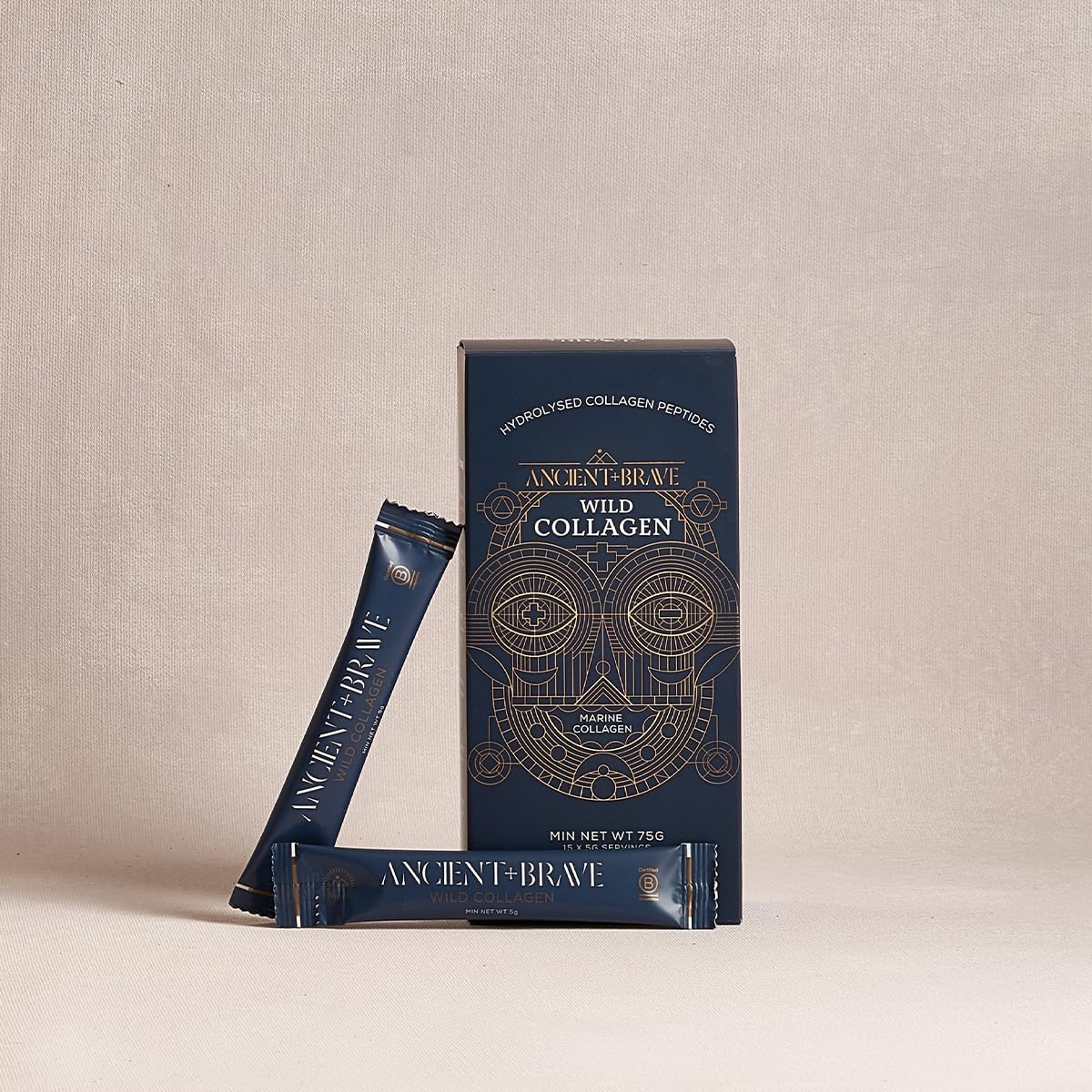 Ancient + Brave Wild Collagen Sachets 15 x 5g - Wild Caught Marine Collagen Powder Ancient + Brave Au supplements