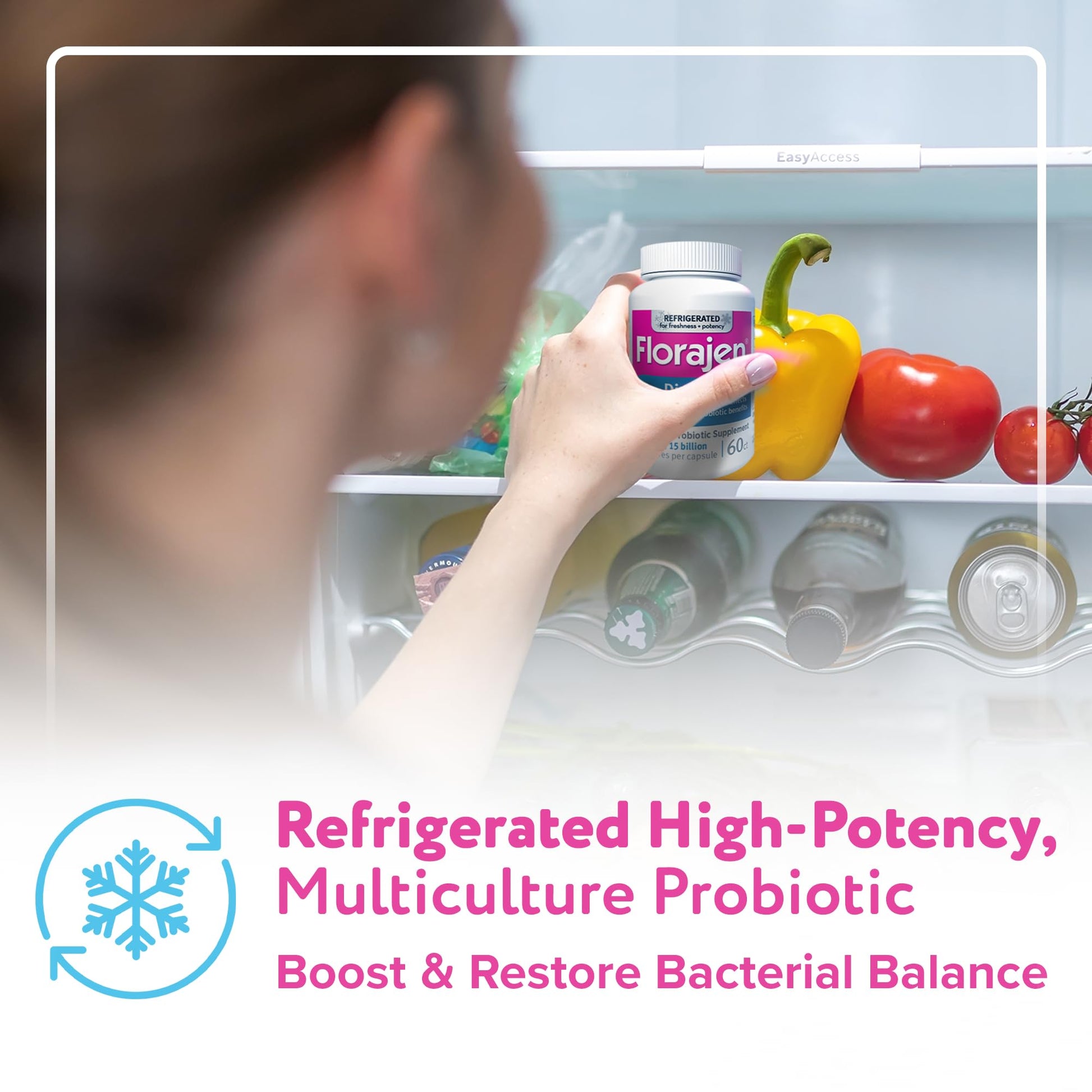 Florajen3 Digestion High Potency Refrigerated Probiotics | Restores Balance in Digestive System | for Antibiotic Side Effects | 60 Capsules Florajen Au supplements