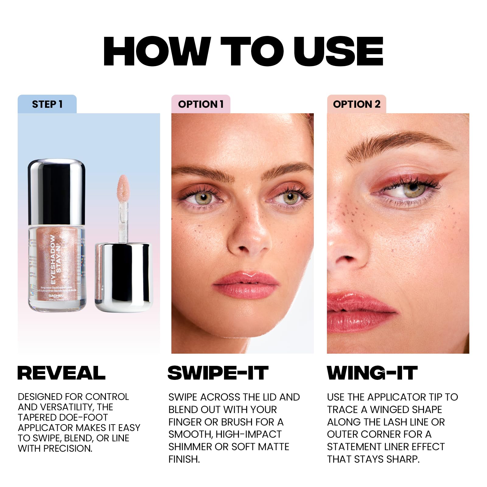 Sacheu Liquid Eyeshadow STAY-N Longwear Eye Makeup — Buildable Highly Pigmented & Blendable Eye Shadow Cream in Matte & Shimmer Finishes, Candy Dipp’d Sacheu Au supplements