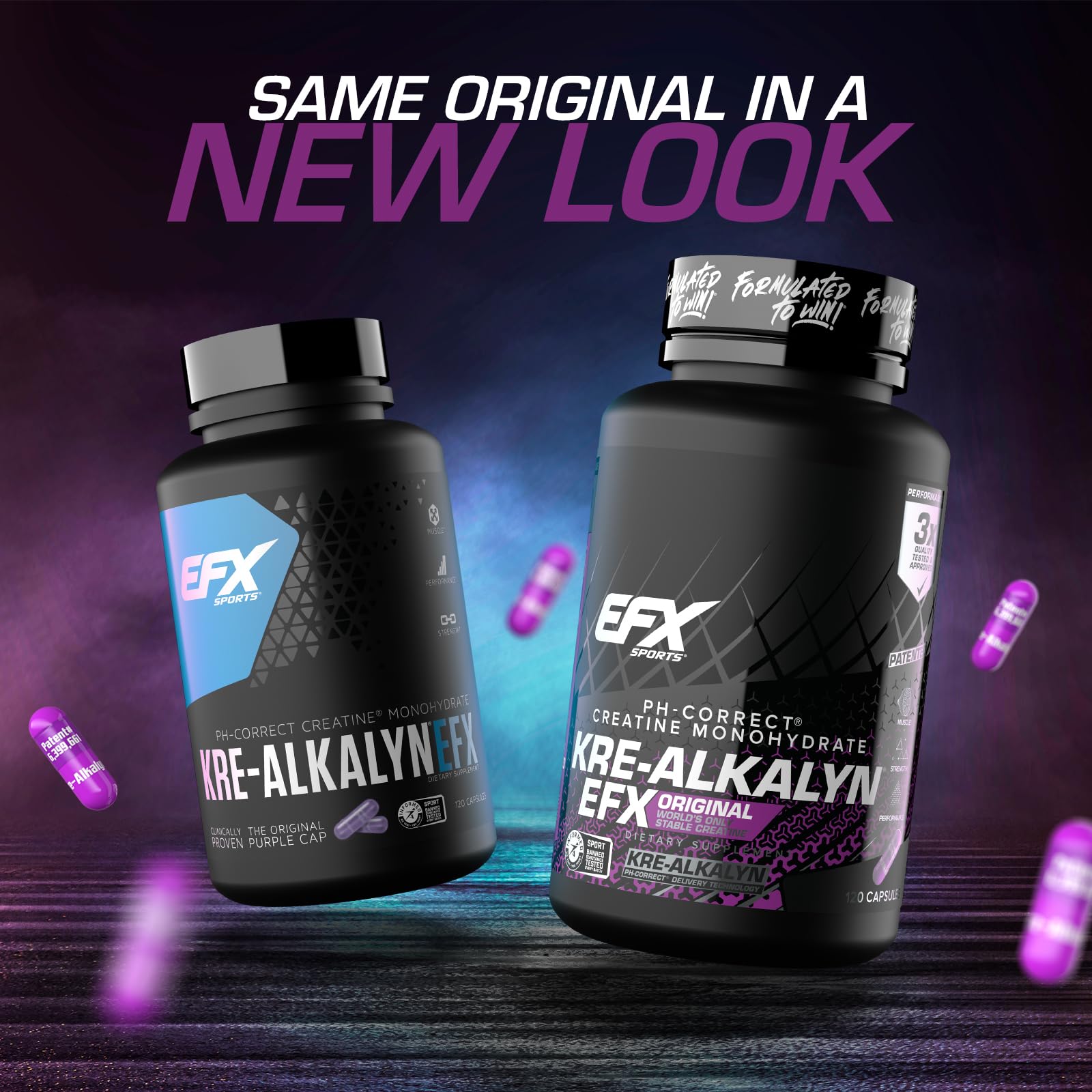 EFX Sports Kre-Alkalyn EFX | pH Correct Creatine Monohydrate Pill Supplement | Strength, Muscle Growth & Performance | 60 Servings, 120 Capsules EFX Sports Au supplements