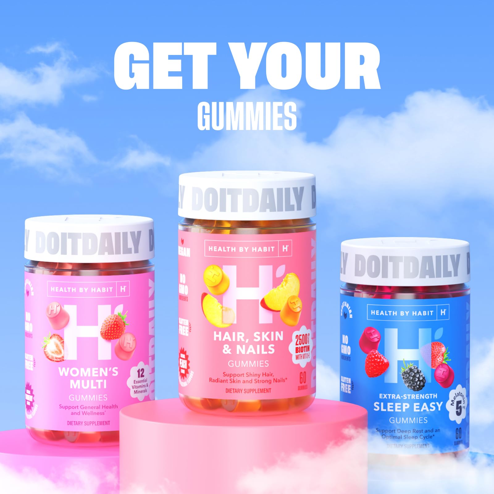 Health By Habit Womens Multivitamin Gummies (60 Gummies) - Non-GMO, Gluten Free Health By Habit Au supplements