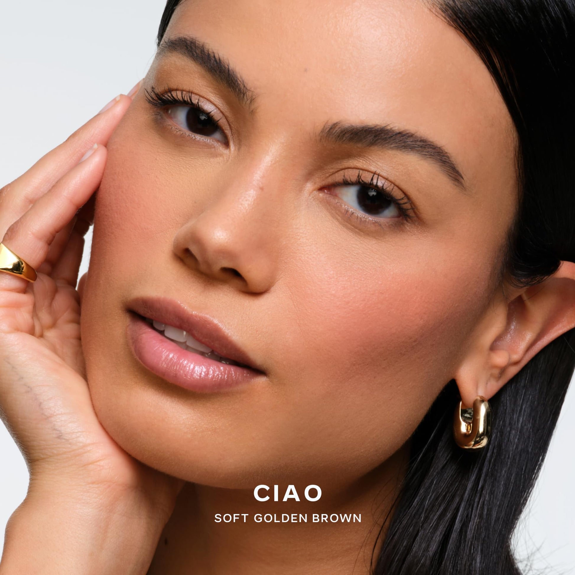 Saie SuperSuede Baked Blush - Talc-Free Powder Blush for Cheeks Infused with Hyaluronic Acid, Glycerin + Squalane - Hydrating Face Makeup for a Natural, Diffused Flush of Color - Ciao (0.1 Ounce) Saie Au supplements
