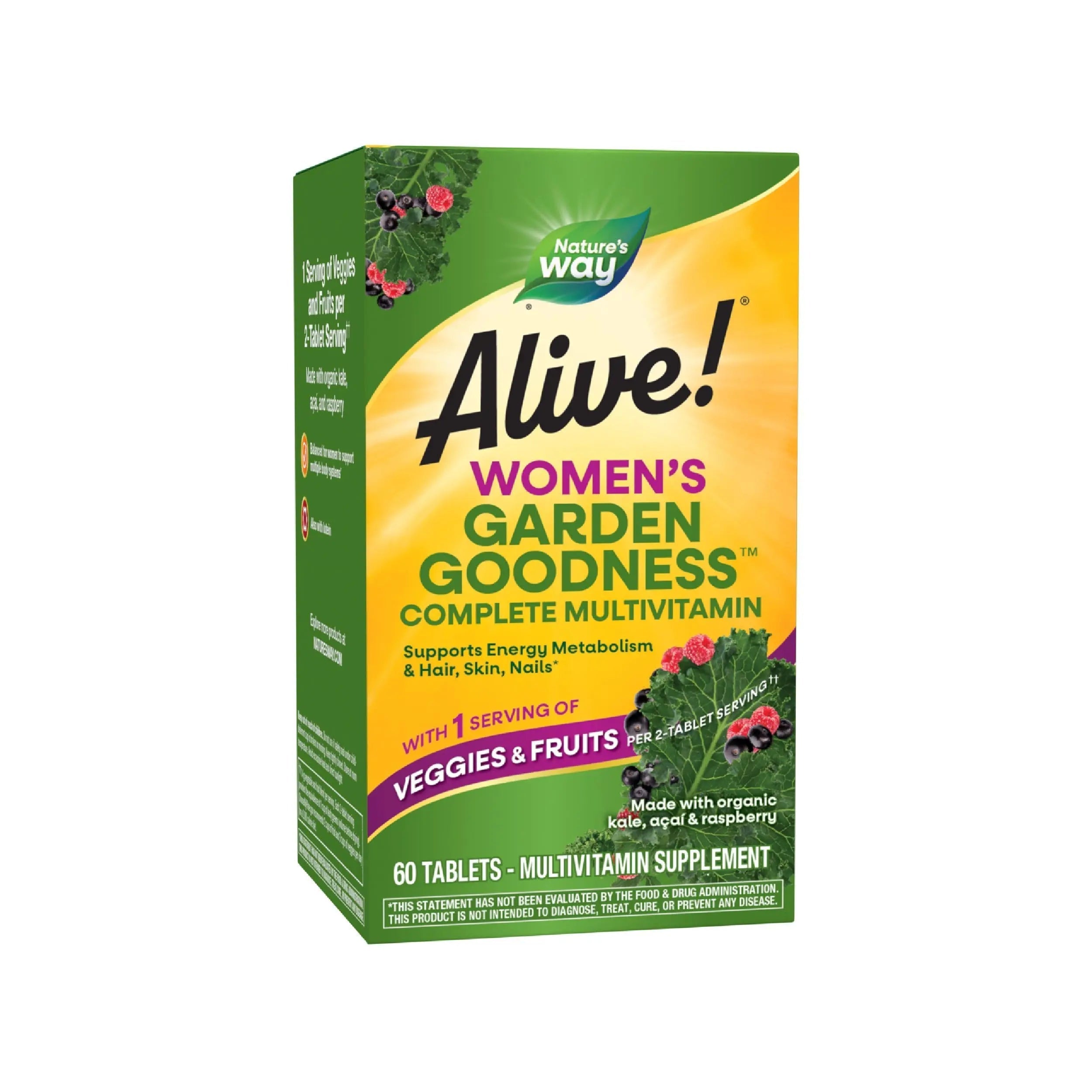 Nature's Way Alive! Garden Goodness Multivitamin for Women, High Potency B-Vitamins to Support Cellular Energy Nature's Way Au supplements