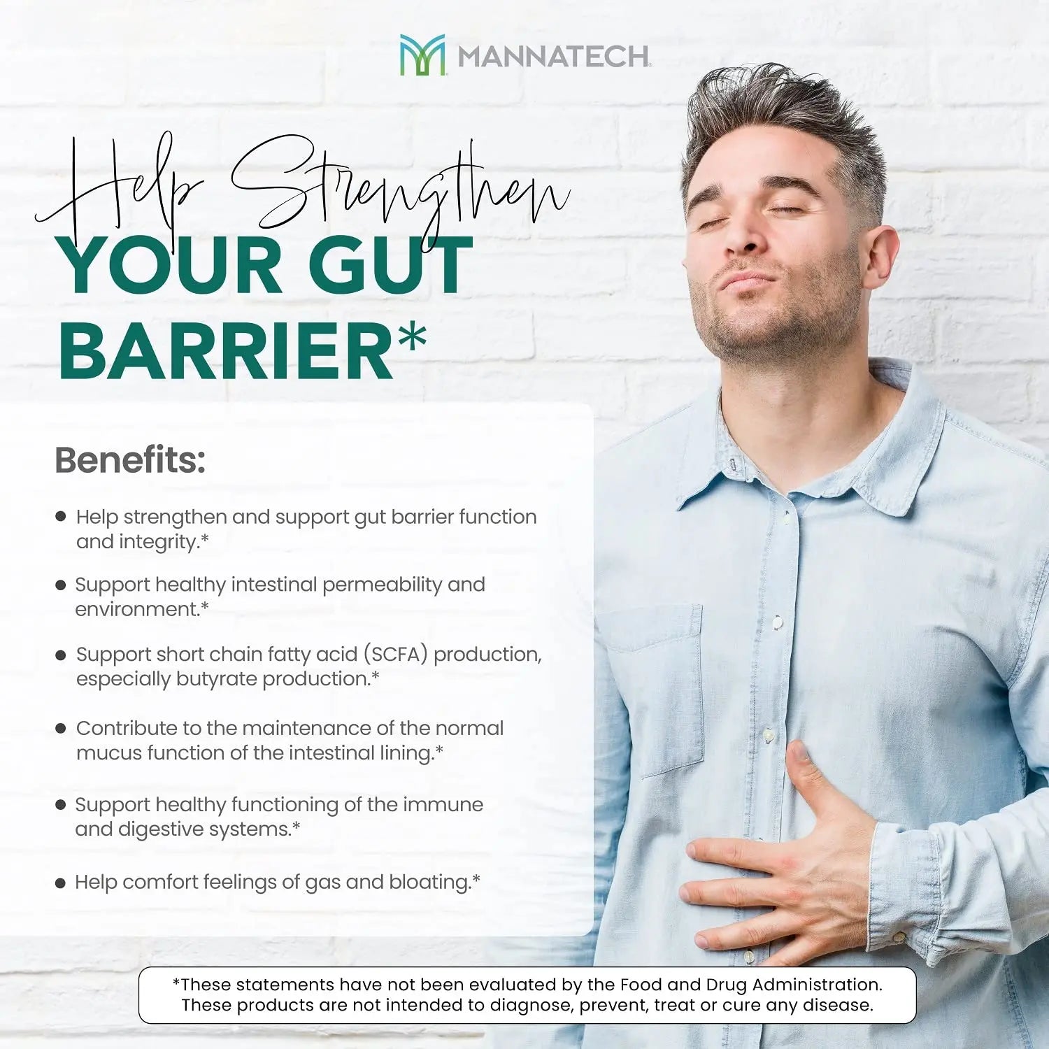 Mannatech Butyrate Supplement - Supports Gut Barrier Function, Intestinal Health, and Digestive Comfort - Promotes Short Chain Fatty Acid Production, Immune Support Supplement GI-Defense 60 Capsules Mannatech Au supplements