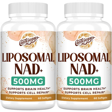 Liposomal NAD+ 500 MG Supplement, True NAD Plus Supplement, Superior Absorption, Boost NAD+ More Efficient Than Nicotinamide Riboside for Cellular Energy, Healthy Aging, 120 Serving Caenciennes Au supplements