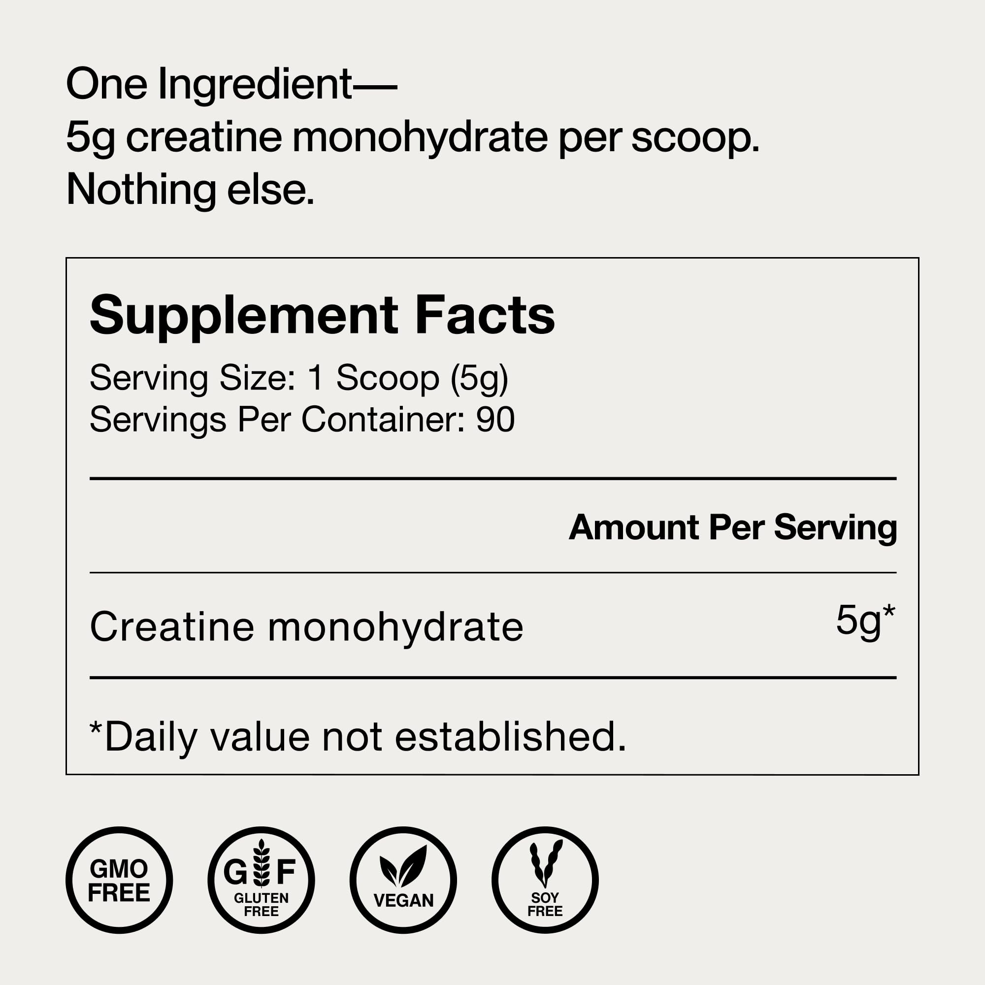 Momentous Creatine Monohydrate Powder - Creatine Powder - Supports Strength, Lean Muscle, & Recovery for Men & Women - NSF Certified for Sport - 5 g per Serving - 90 Servings Momentous Au supplements