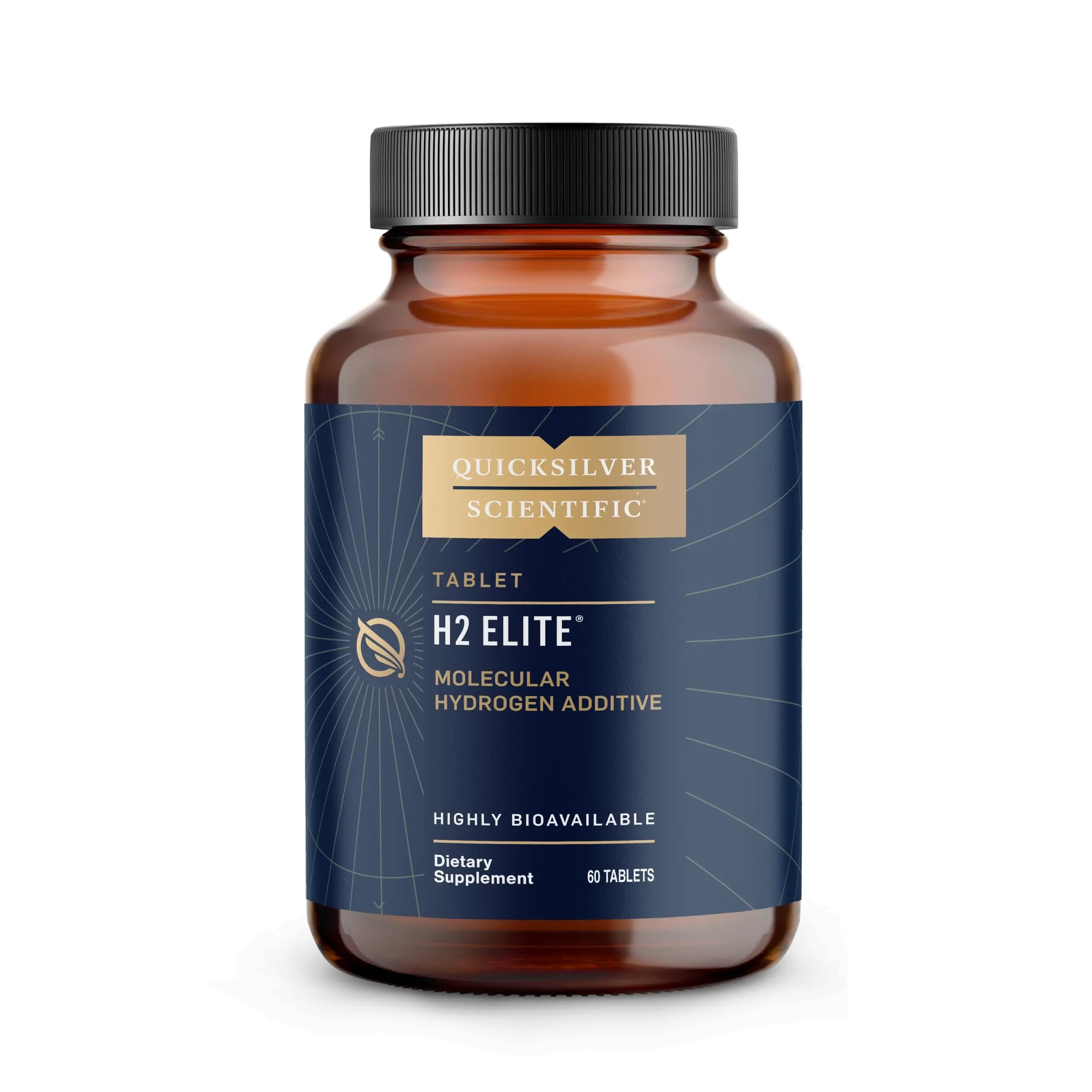 Quicksilver Scientific H2 Elite - Molecular Hydrogen for Energy + Metabolism Support, Water Tablets Perfect for Open Containers - Magnesium Malate Drink Additive (60 Molecular Hydrogen Tablets) Quicksilver Scientific Au supplements