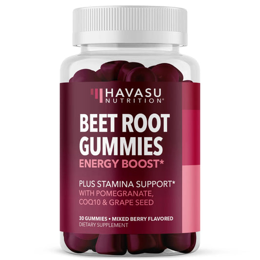 Beet Root Gummies with COQ10 Energy Supplement | Nitric Oxide Supplement for Healthy HAVASU NUTRITIONAU supplements