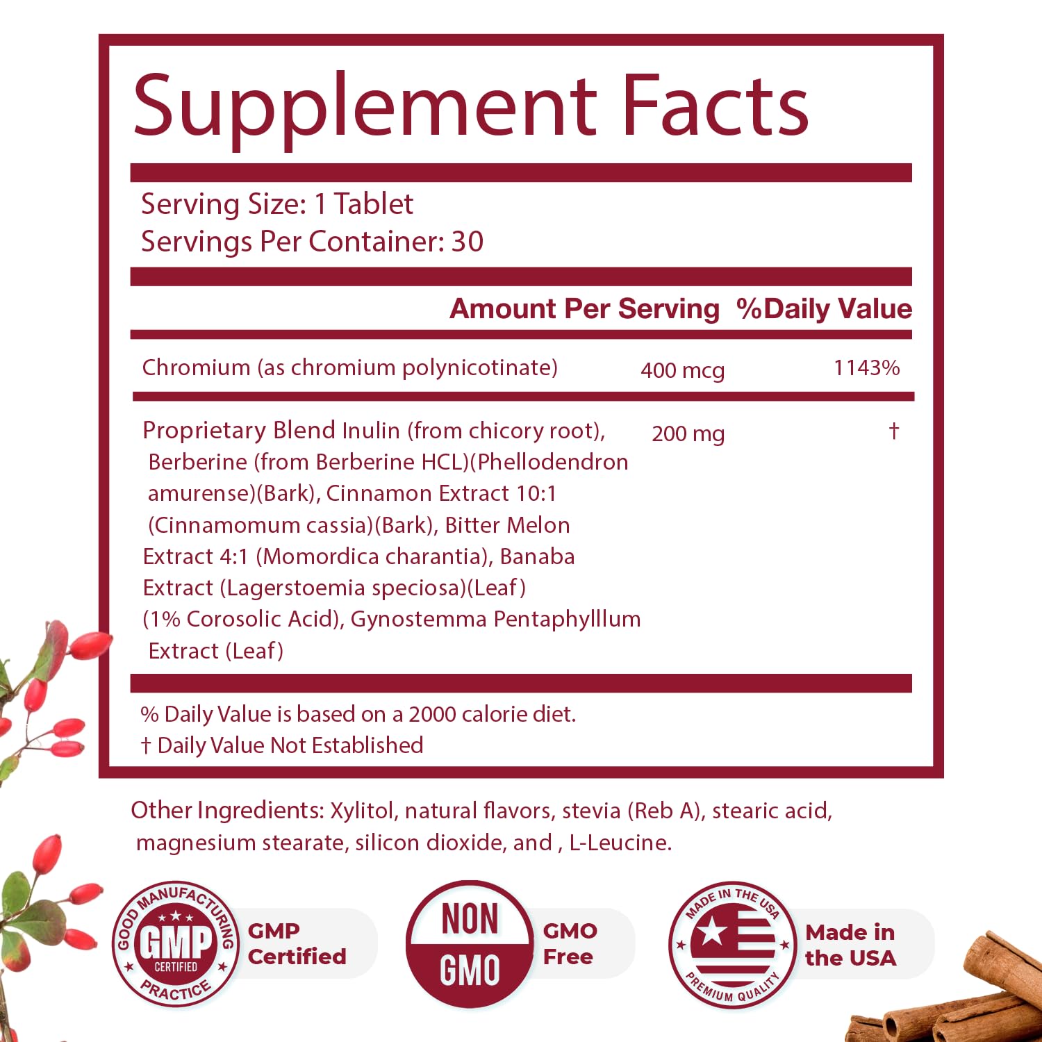 Nature’s NutriWave GLYCOFREE Supplement, Natural Plant-Based Blend with Berberine, Bitter Melon, Cinnamon, Inulin | Non-GMO, Made in USA - 30 Tablets, 3 Month Supply Nature’s NutriWave Au supplements