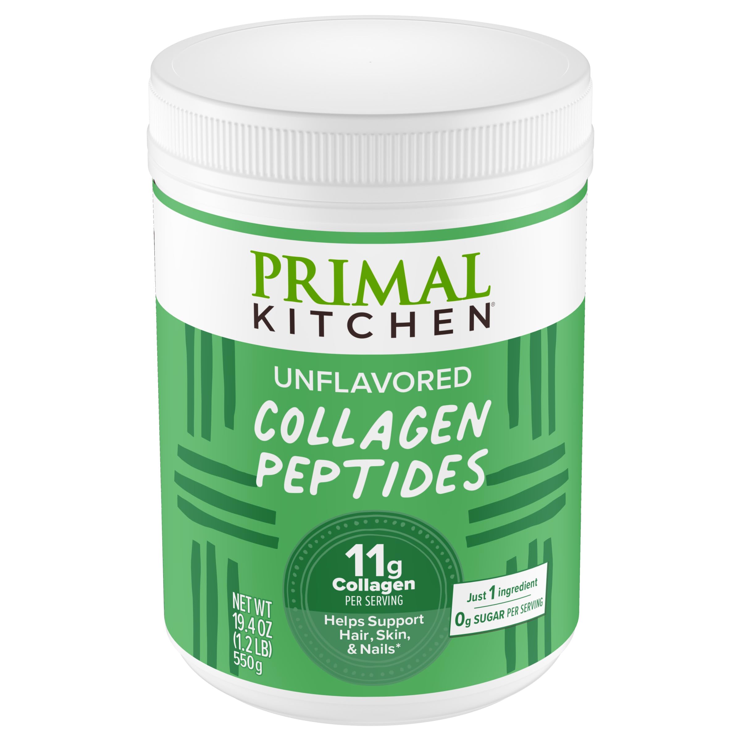 Primal Kitchen Collagen Peptides, Unflavored Collagen Powder, 1.2 Pounds