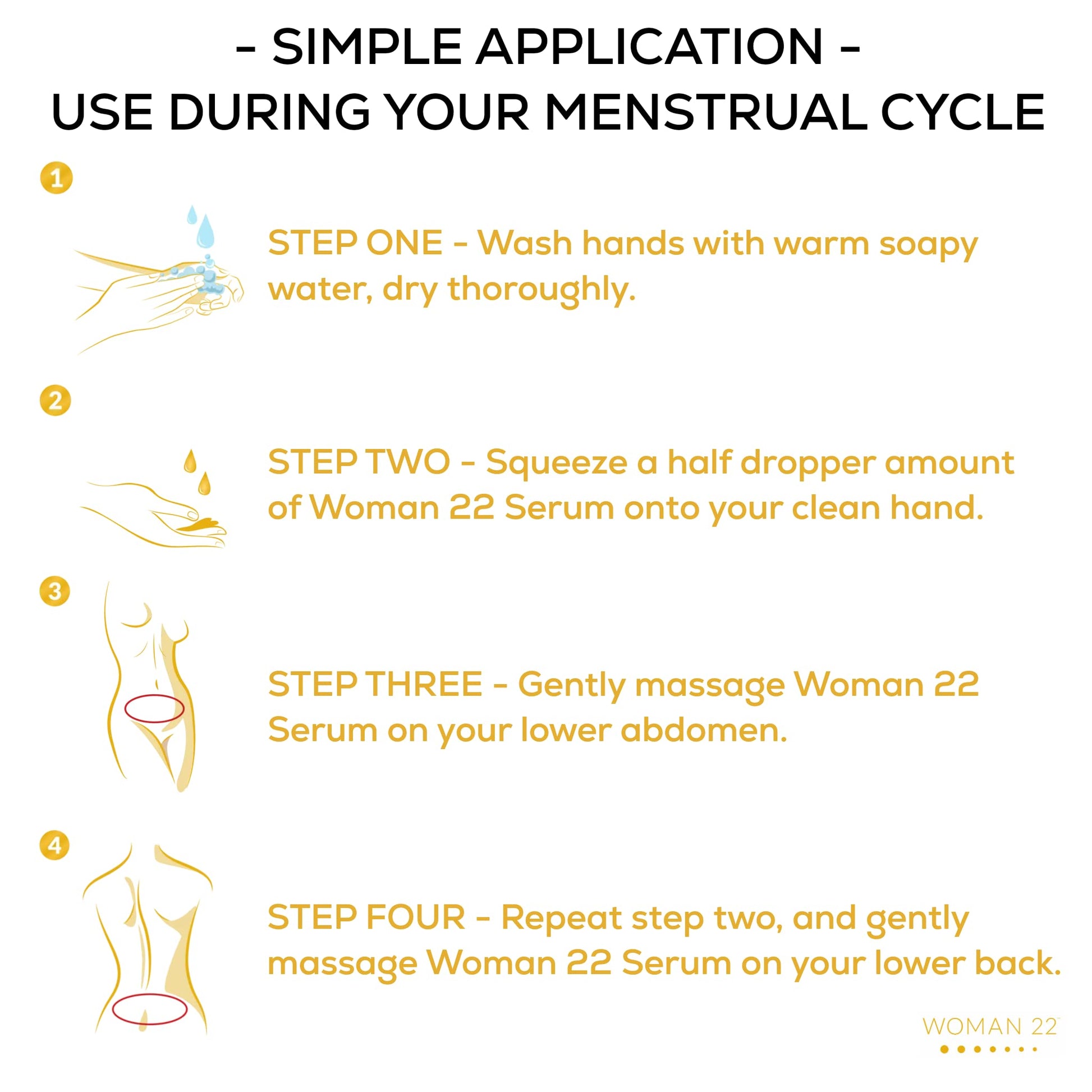 Topical Soothing Serum for Difficult Periods, Cramps, Bloating & more. Apply Lower Abdomen Woman 22 Au supplements
