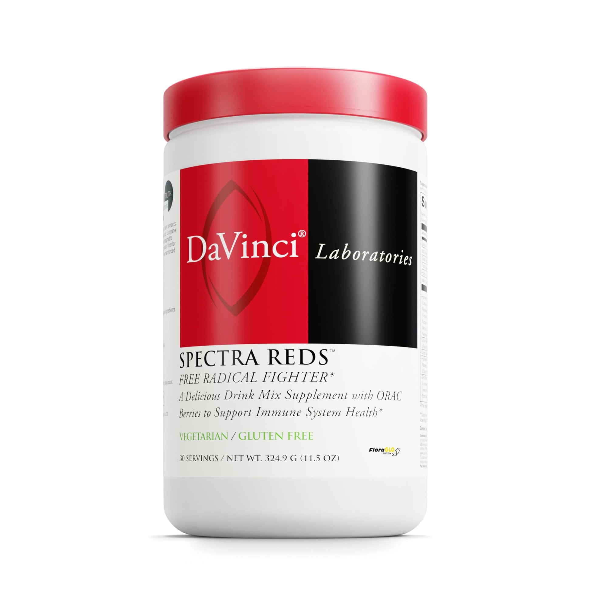 DAVINCI Labs Spectra Reds - Drink Mix Supplement for Antioxidant Health* - Immune & Liver Health Aid with Grape Seed Extract* - Powder Supplement Supports Eye & Heart Health* - 30 Servings (324.9 g) DAVINCI Au supplements