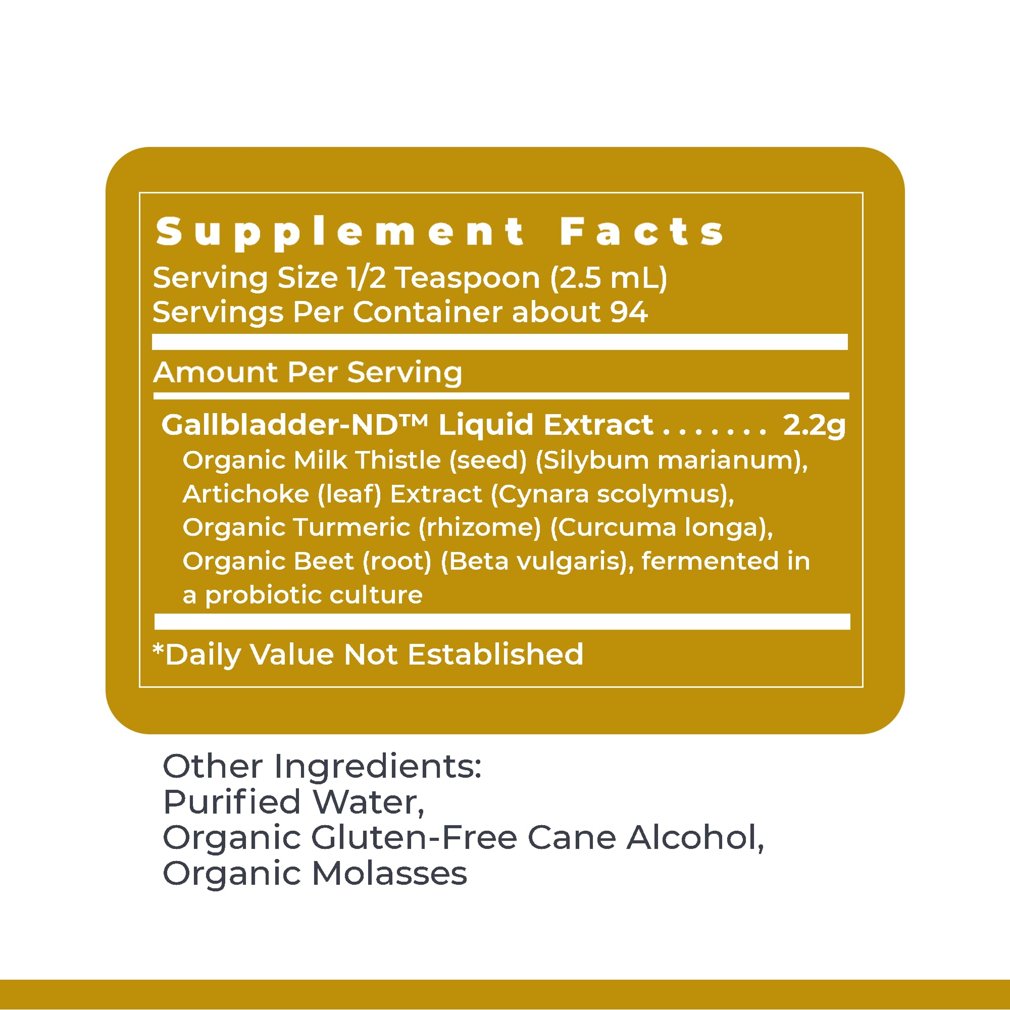Premier Research Labs Fermented Gallbladder-ND - Gallbladder Cleanse, Milk Thistle and Artichoke Extract, Milk Thistle Liquid Drops, Tincture Supplement with Antioxidants, Turmeric - 8 Fl Oz Bottle Premier Research Labs Au supplements