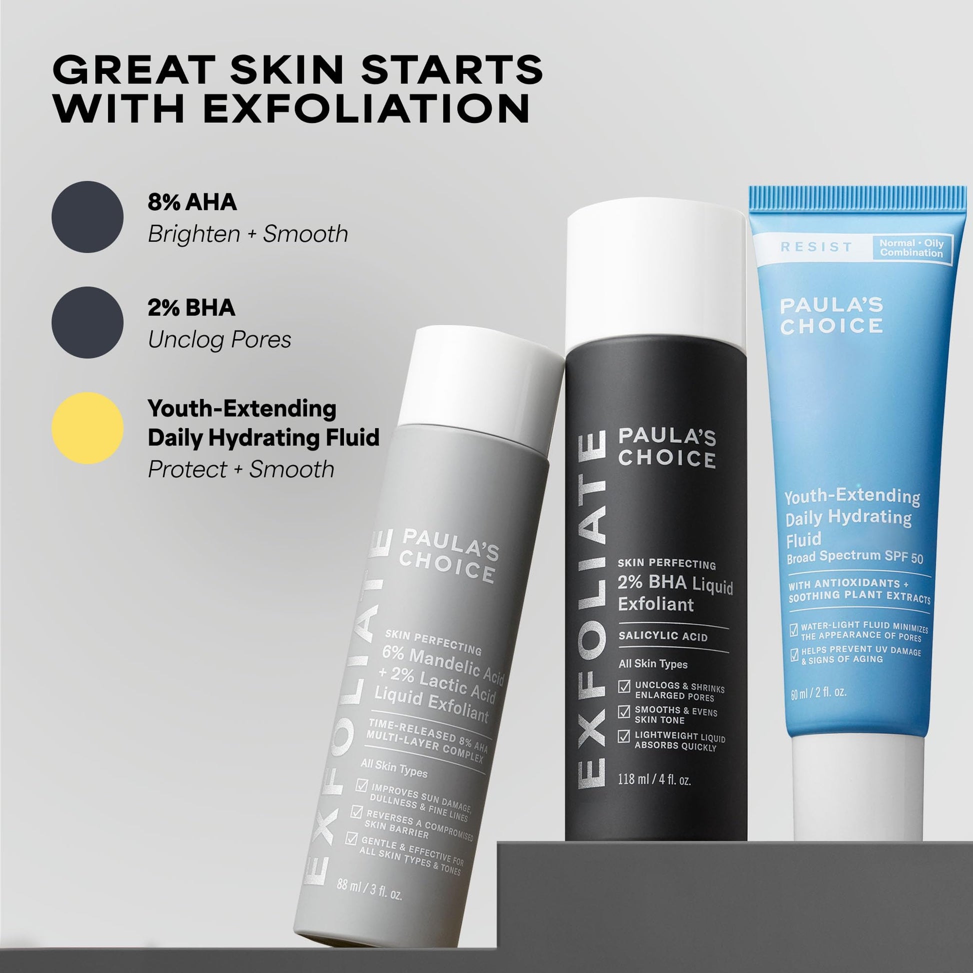 Paula's Choice RESIST Daily Hydrating Fluid Face Moisturizer with SPF 50 Sunscreen, Face Sunscreen for Oily Skin, Chamomile & Vitamin E, UVA/UVB Protection, Fragrance-Free, TSA Friendly, 2 Fl Oz Paula's Choice Au supplements