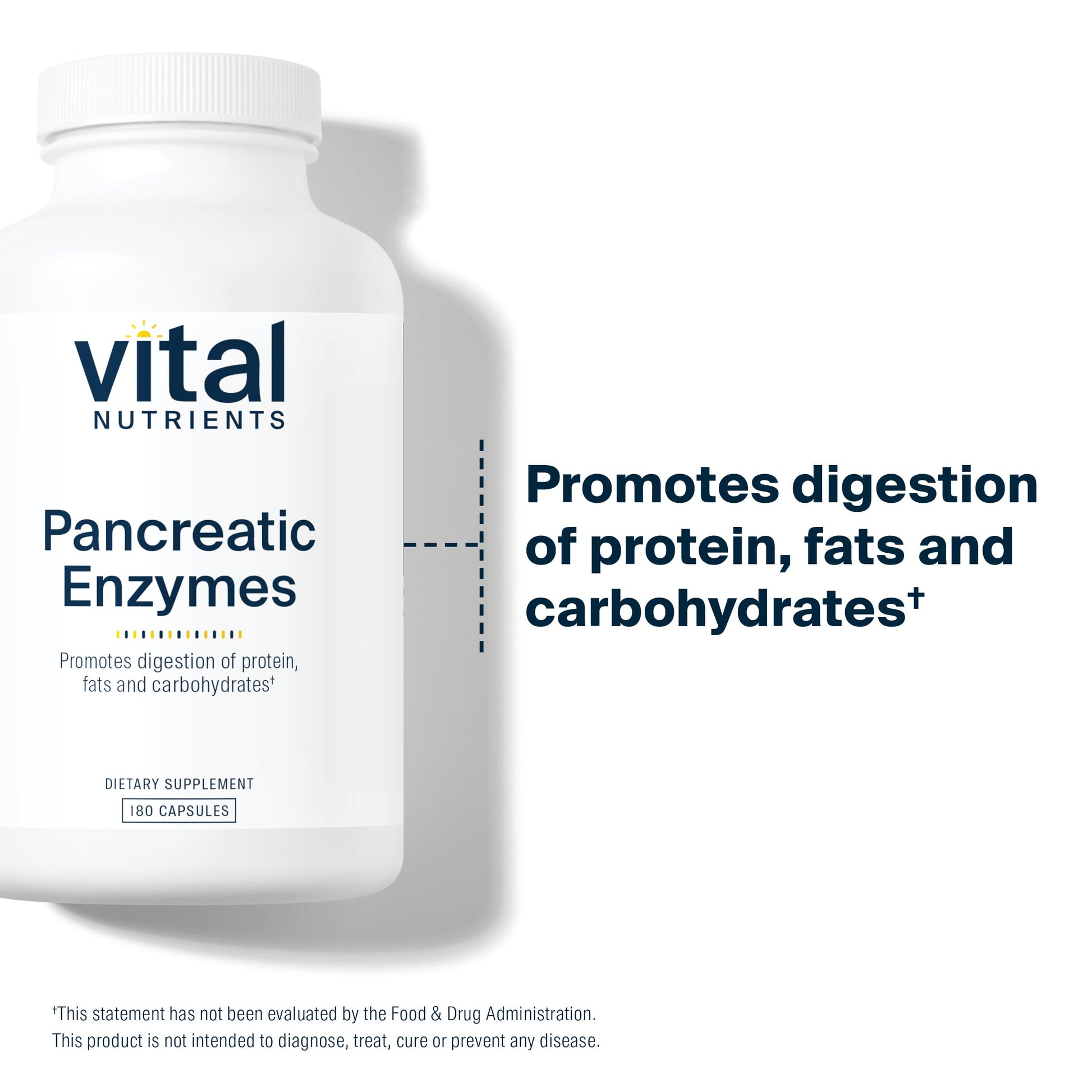 Vital Nutrients Pancreatic Enzymes 1000mg (Full Strength) | Pancreatin Digestion Supple Vital Nutrients Au supplements