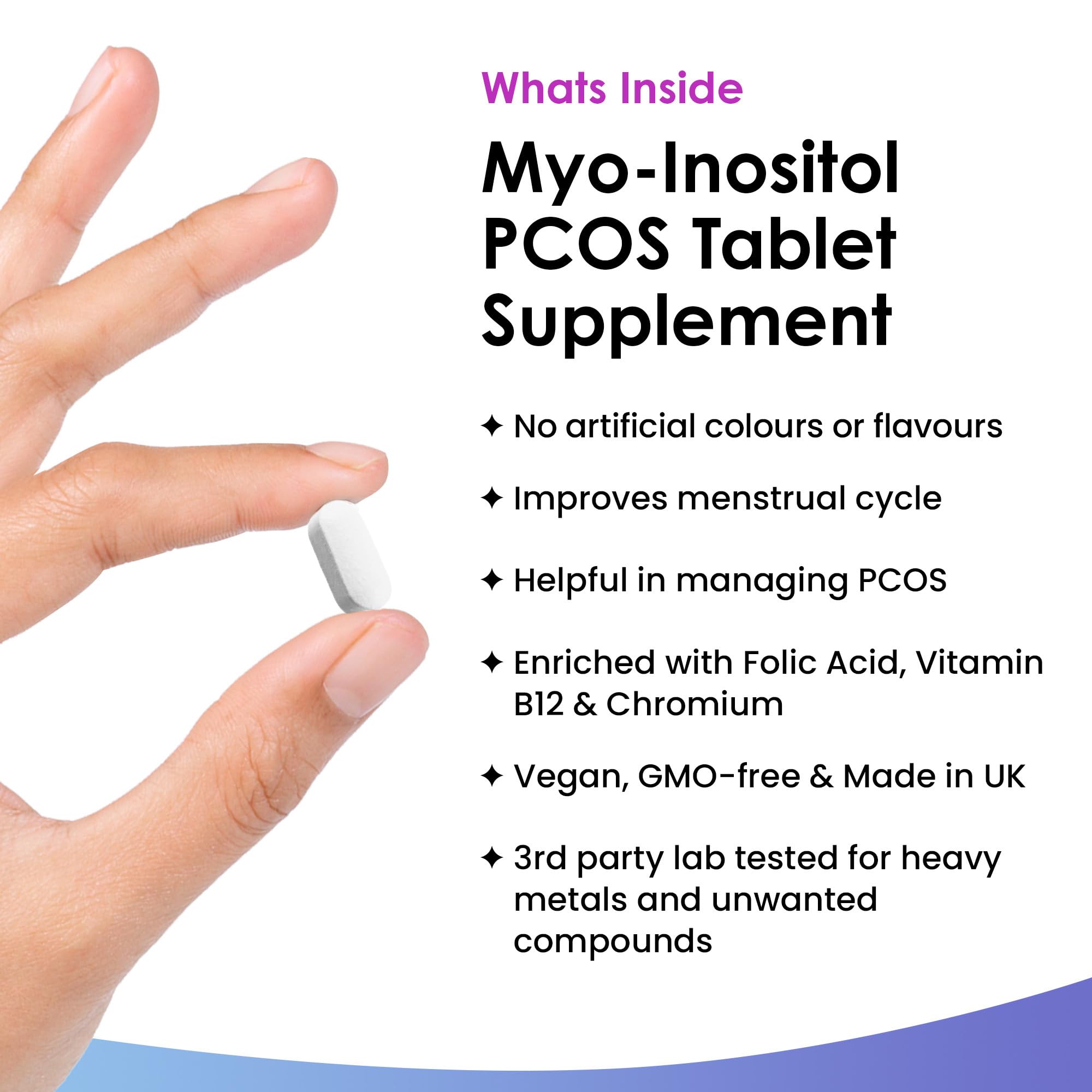 Myo-Inositol PCOS Supplement - Myo Inositol Tablets PCOS Supplement Enriched NEW LEAF PRODUCTS Au supplements