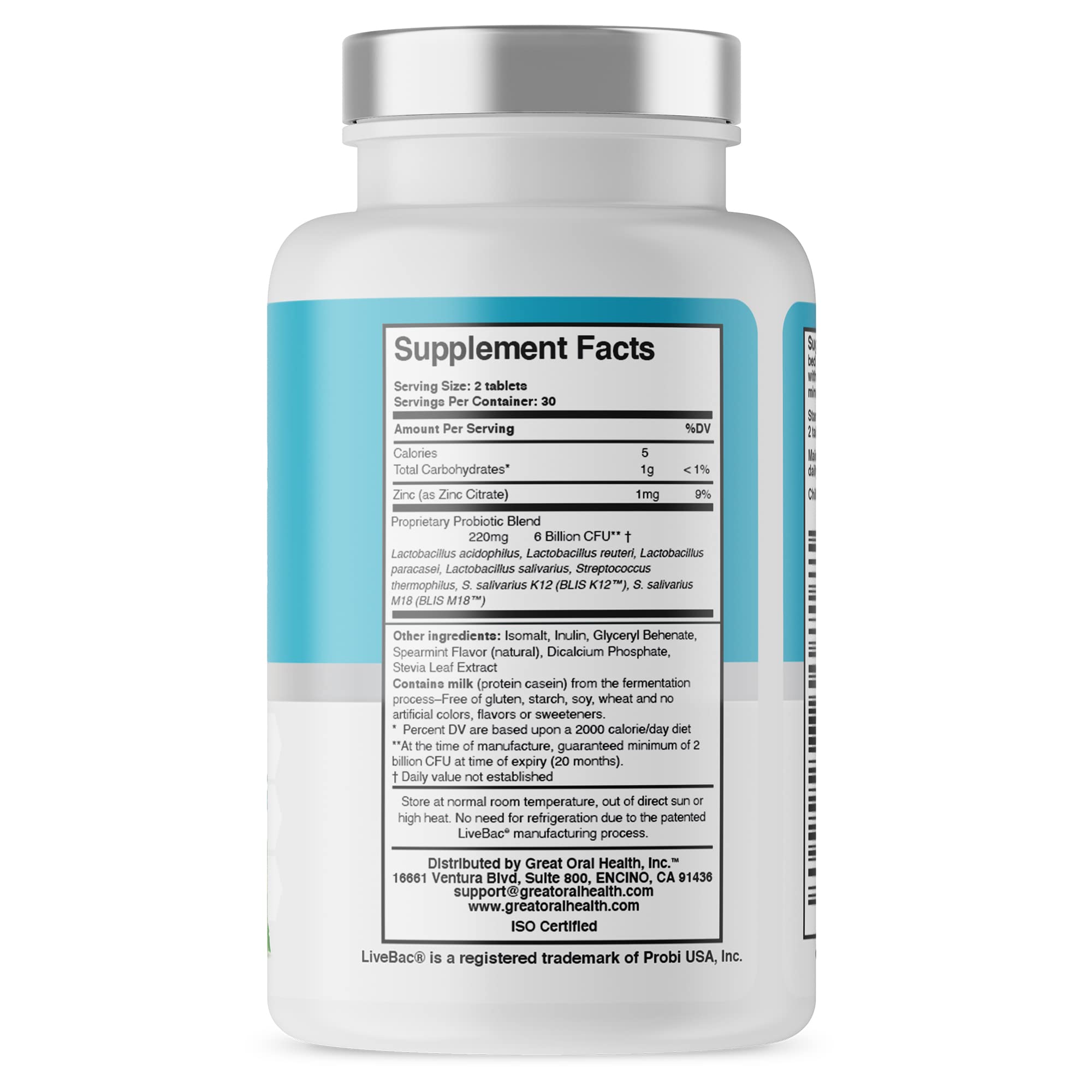 Oral Probiotics for Mouth Bad Breath Treatment for Adults: Dentist Formulated Advanced Great Oral Health Au supplements