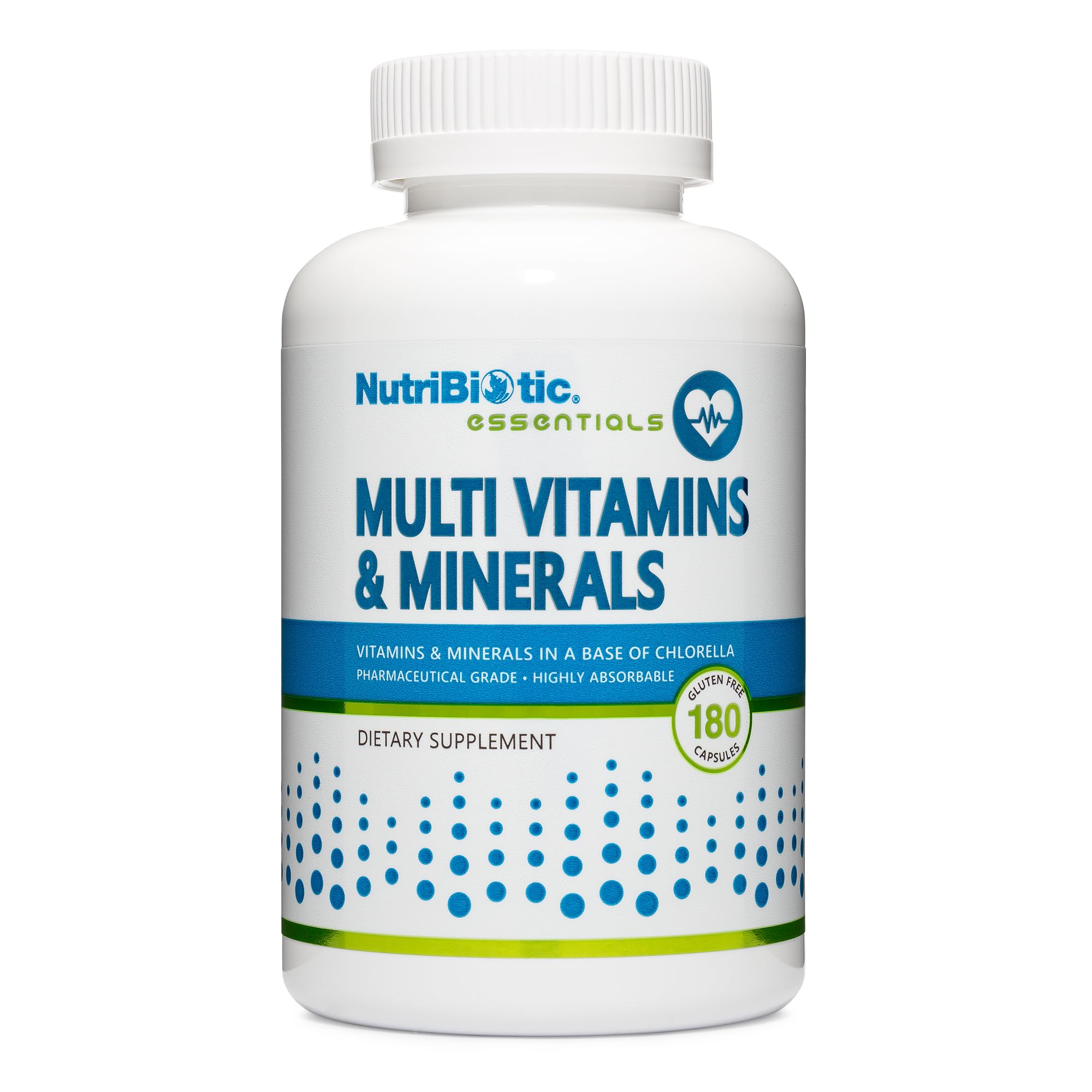 NutriBiotic – Multi Vitamins & Minerals, 180 Ct Capsules (Formerly Hypoallergenic Multiple) | 72 Pure Trace Elements in a Base of Chlorella | Pharmaceutical-Grade & Highly Absorbable | Gluten Free NutriBiotic Au supplements