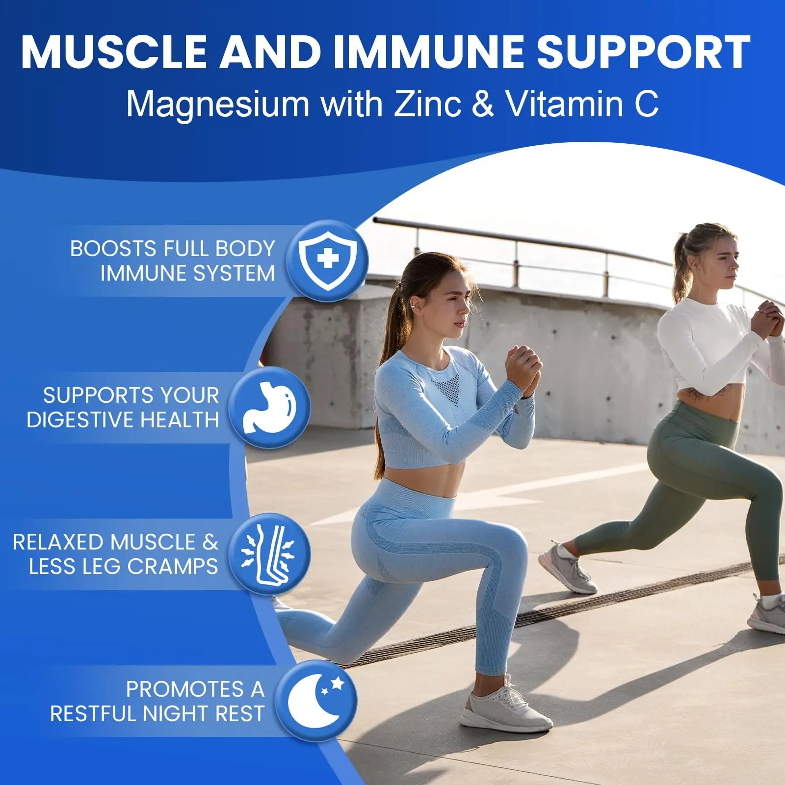 Magnesium Complex Supplement 8-in-1 Elemental 1000mg, Magnesium Glycinate, Malate & Citrate, Vegan, Non-GMO 90 Capsules MIRACLE OFFICIAL Au supplements