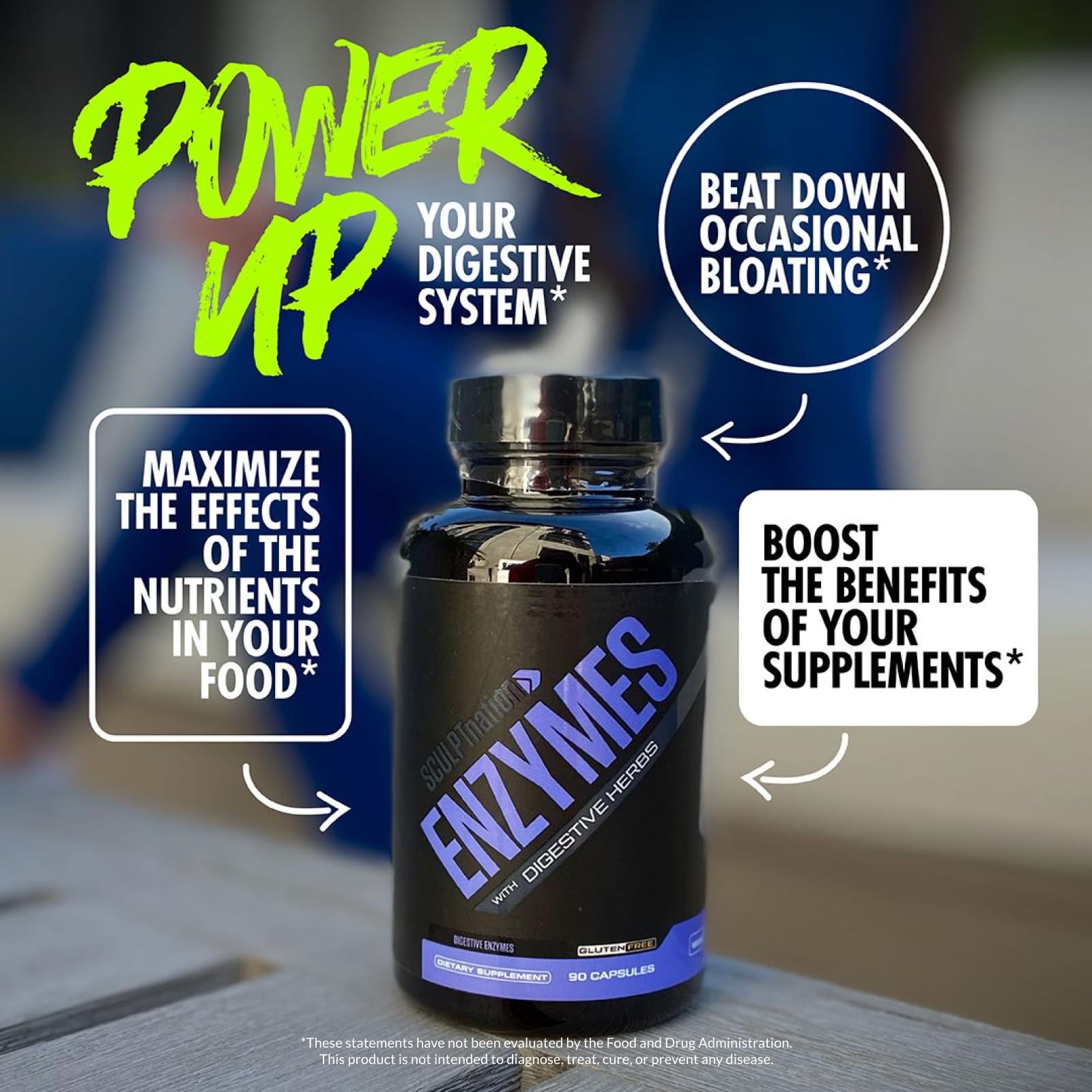 Sculpt Nation by V Shred Digestive Enzymes - Multi Enzyme for Digestion and Gut Health Sculpt Nation Au supplements