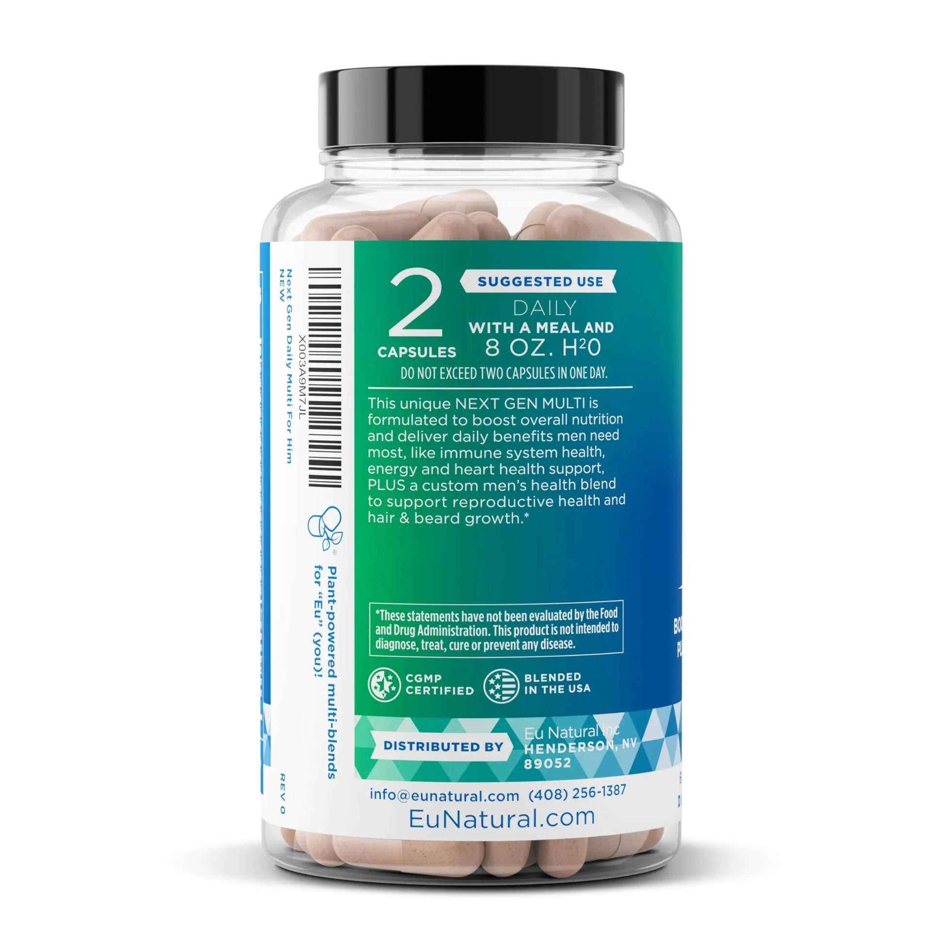 Next Gen Multi for Him Advanced Men’s Multivitamin Supplement – 26-in-1 Multiblend for Beard & Hair Growth, Men’s Reproductive Health Eu Natural Au supplements
