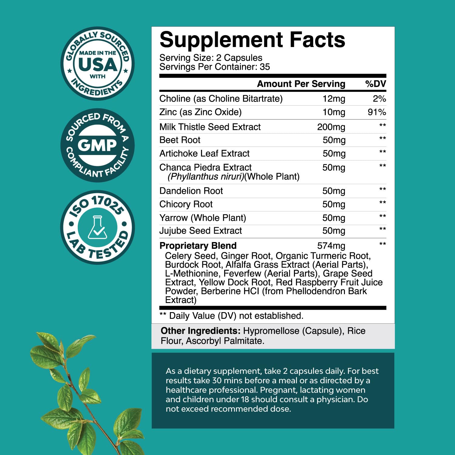 Liver Cleanse Detox & Repair Formula - Herbal Liver Support Supplement Natures Craft Au supplements