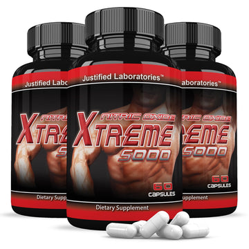 (3 Pack) Nitric Oxide Xtreme 5000 Advanced Men's Heath Formula 60 Capsules Justified Laboratories Au supplements