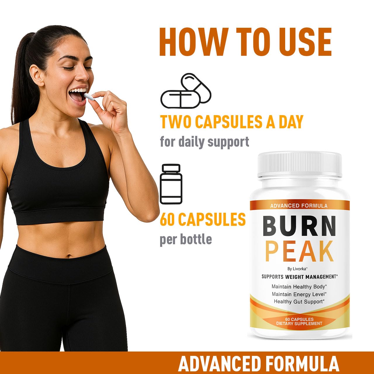 (3 Pack) Burn Peak Capsules - Official BurnPeak Weight Pills Advanced Premium Support, All Natural Burn Peak Pink Salt Trick Supplement for Overall Health & Wellness Reviews, 180 Capsules for 3 Months LIVORKA Au supplements