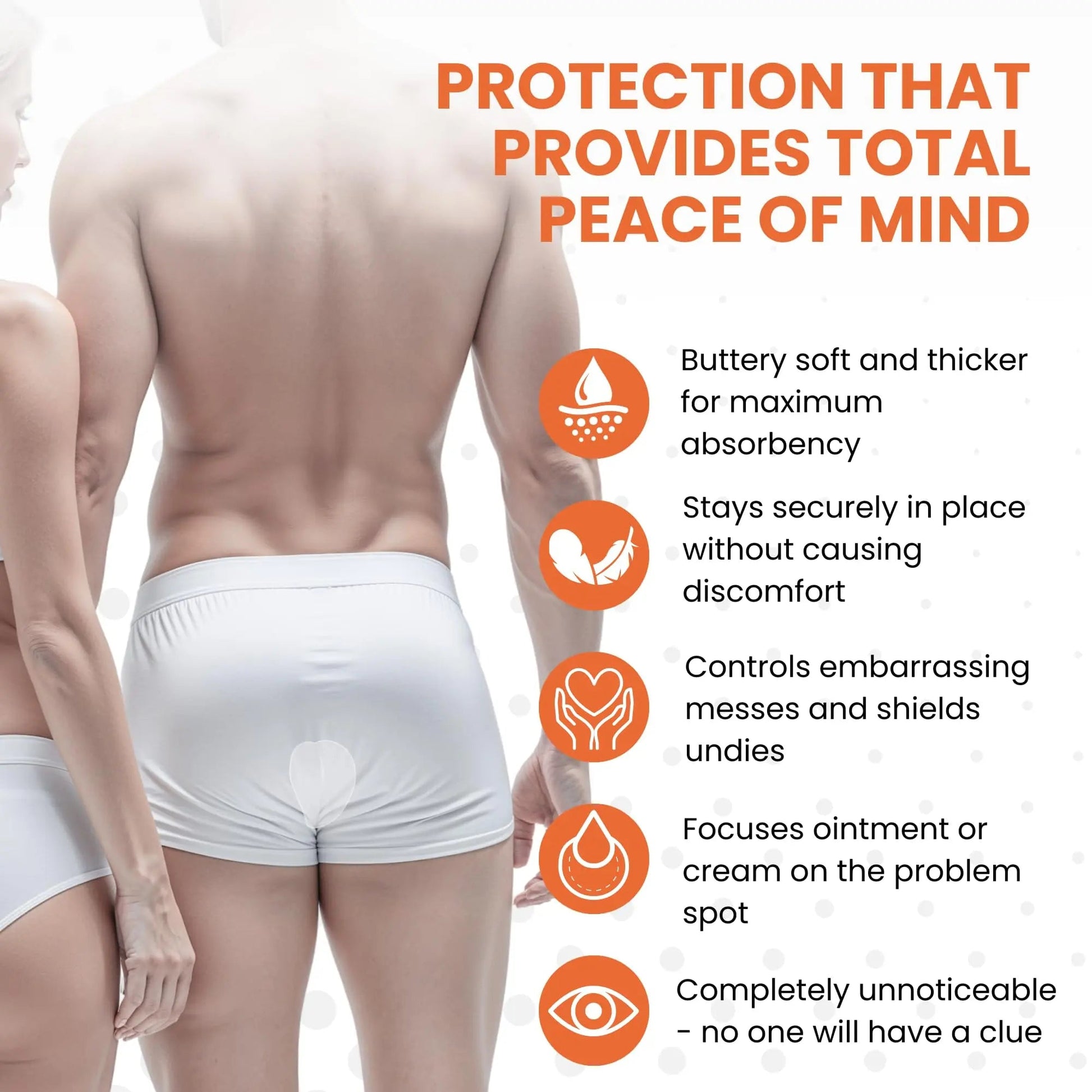 Butts Are Messy - Control The Mess. ANUPAD Premium Absorbent Pads. Confidently Handle Bowel Leakage, Bleeding Hemorrhoids, And The Mess Hemorrhoid Ointments Make. ANUPAD Au supplements