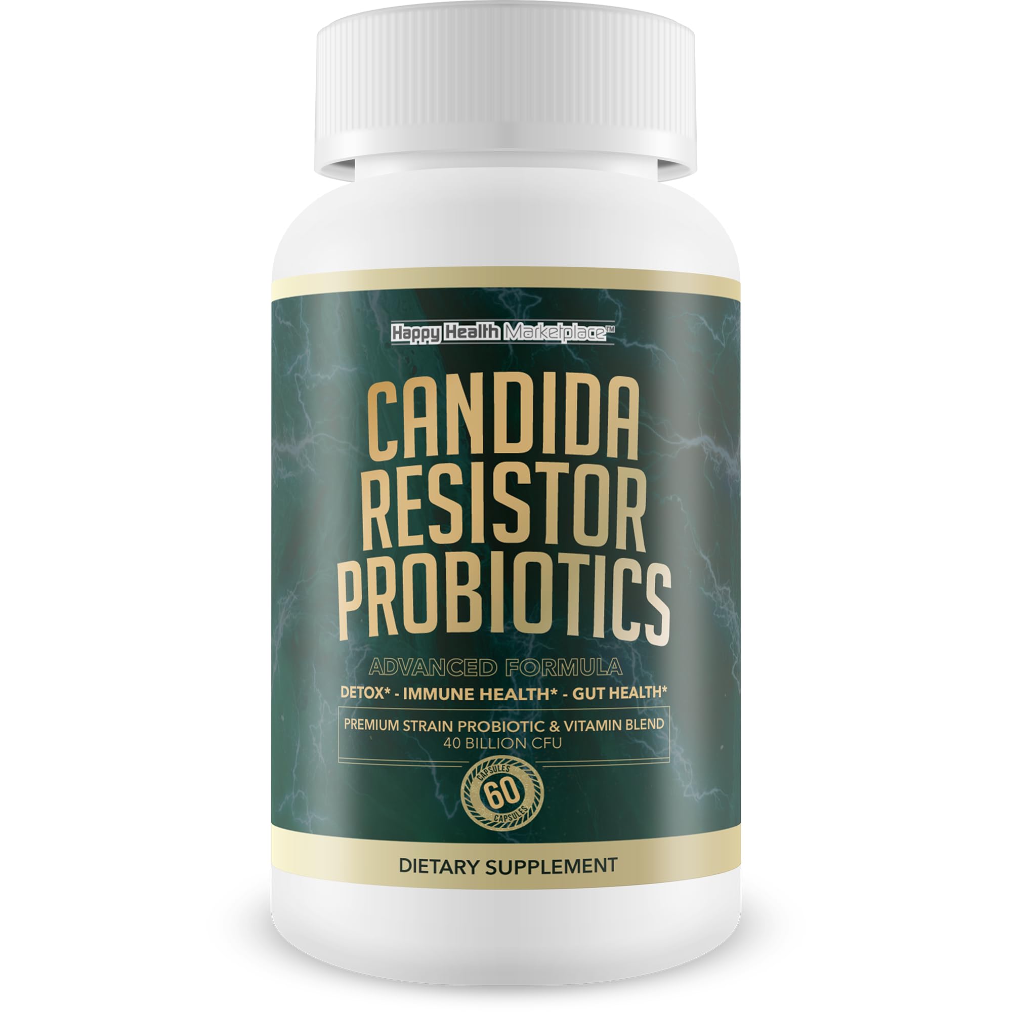 Candida Resistor Probiotics - Our Best Candida Support Capsules - Our Pills for Candida Happy Health Marketplace Au supplements