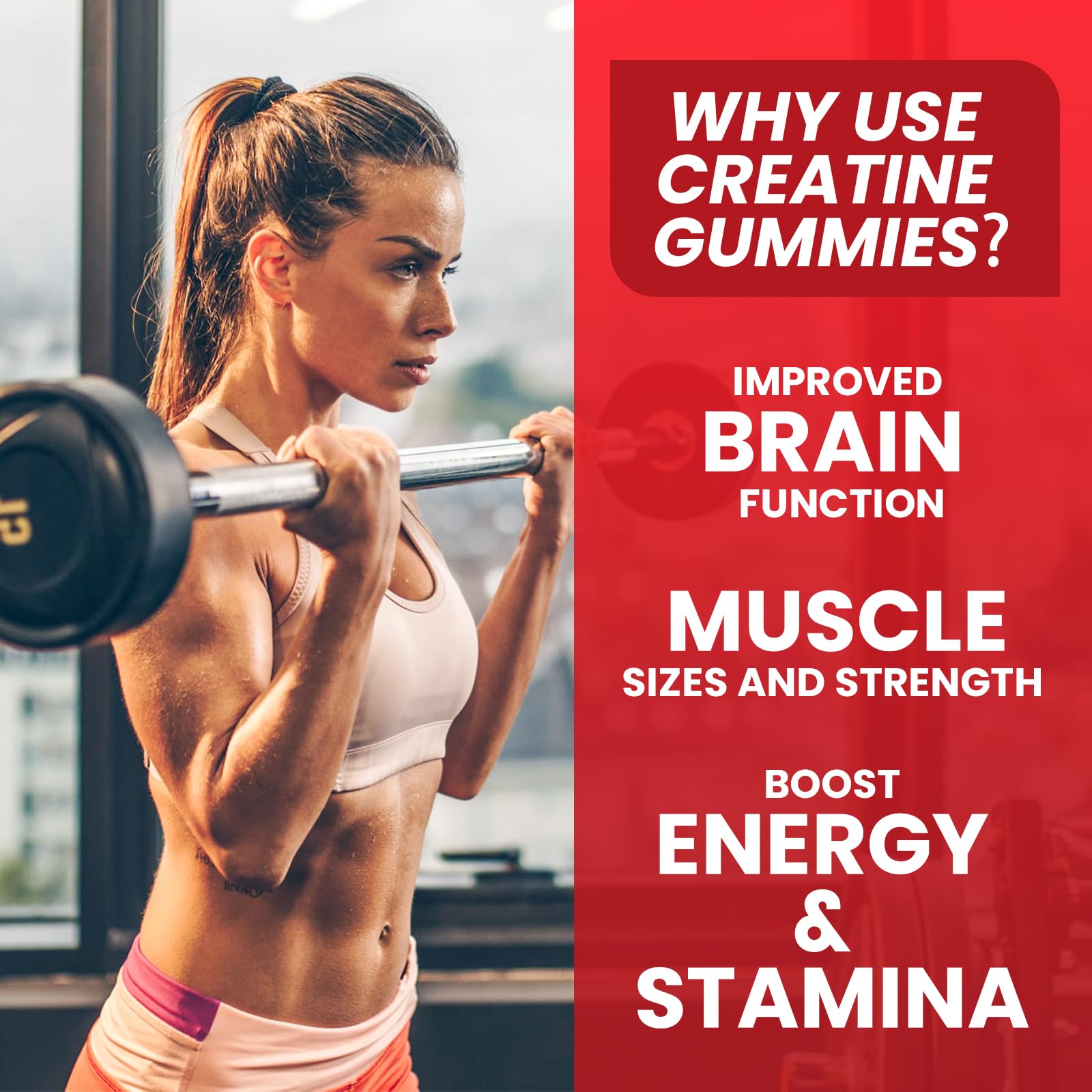 Hovika Creatine Monohydrate Gummies for Men & Women, Chewable 3g Creatine Monohy Hovika Au supplements