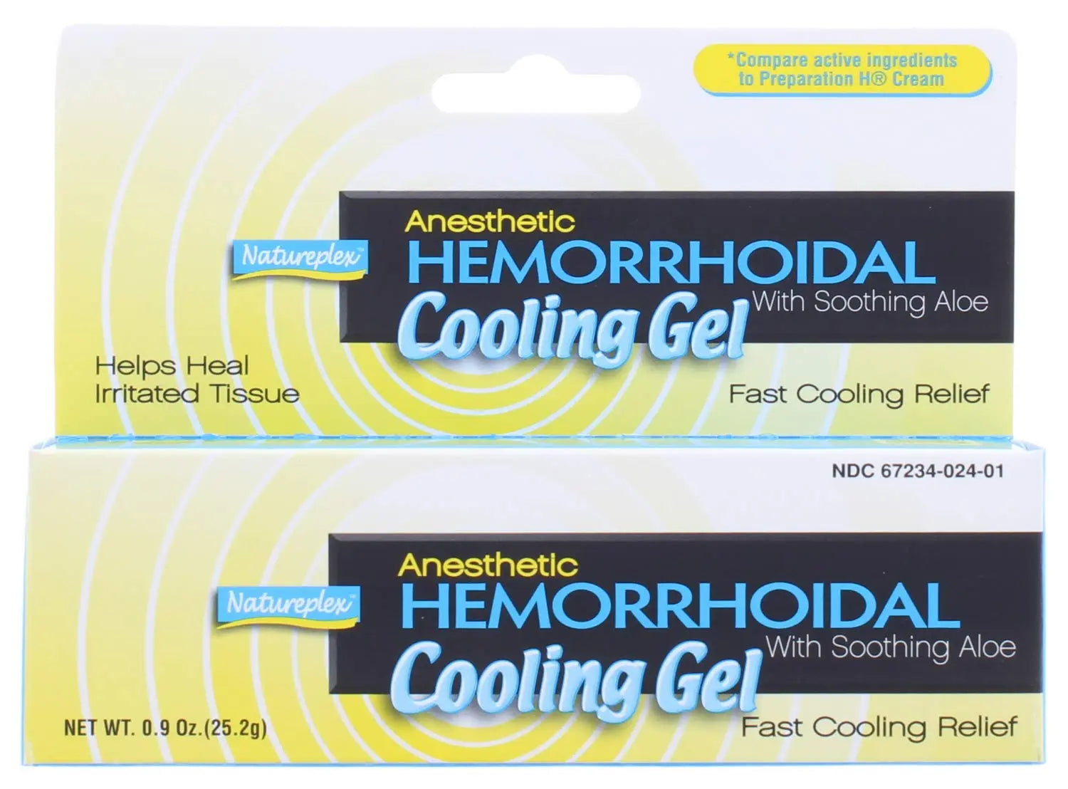 Natureplex Anesthetic Hemorrhoidal Cooling Gel 0.9 oz (2 Pack) – Witch Hazel & Phenylephrine, Soothing Aloe Formula for Temporary Itching, Burning & Swelling Relief - Made in USA Natureplex Au supplements